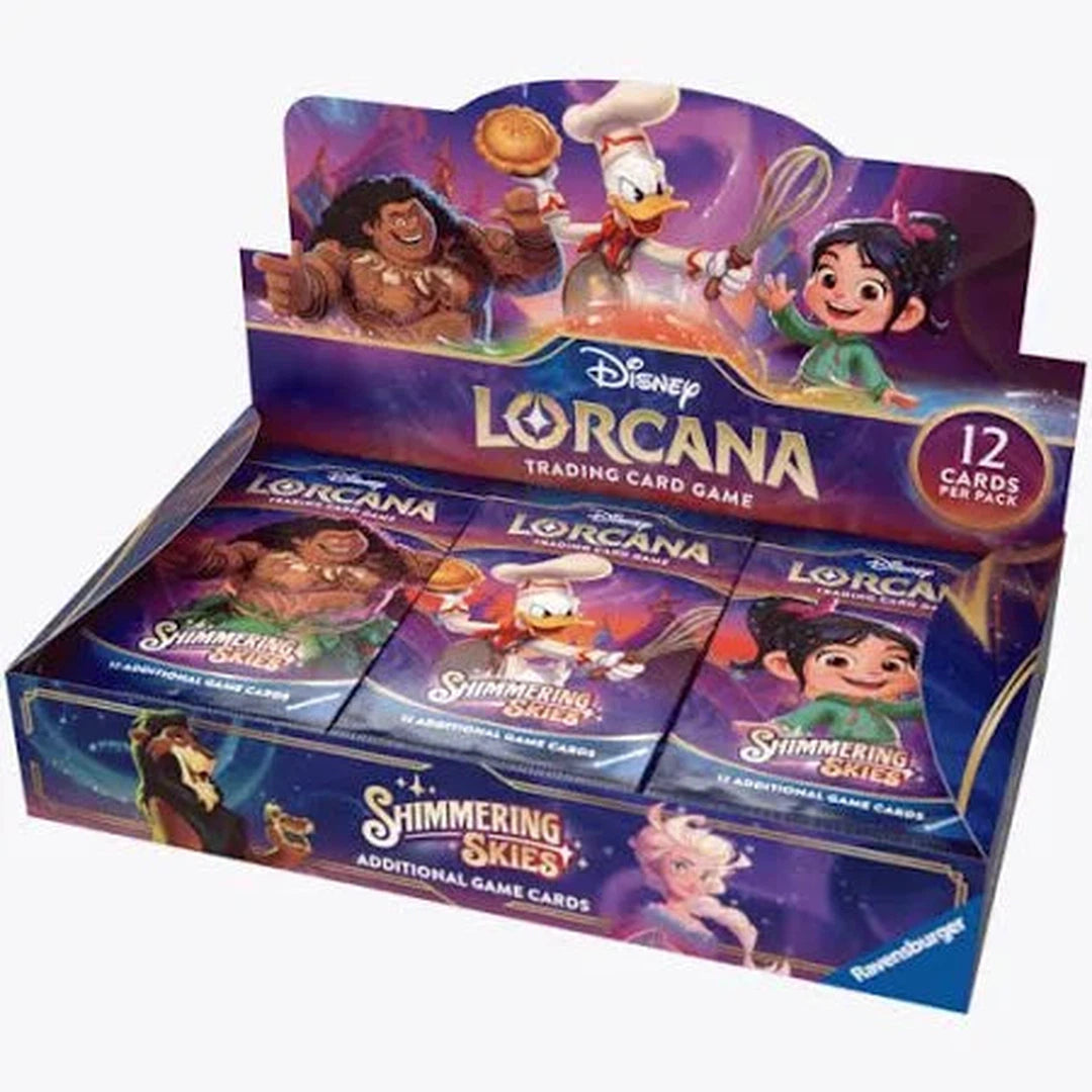 Disney Lorcana: Shimmering Skies Booster Box - 36 Packs of Collectible Trading Cards for TCG Gameplay, Deck Building & Disney Fans | Perfect for Tournaments, Gifts & Card Collectors