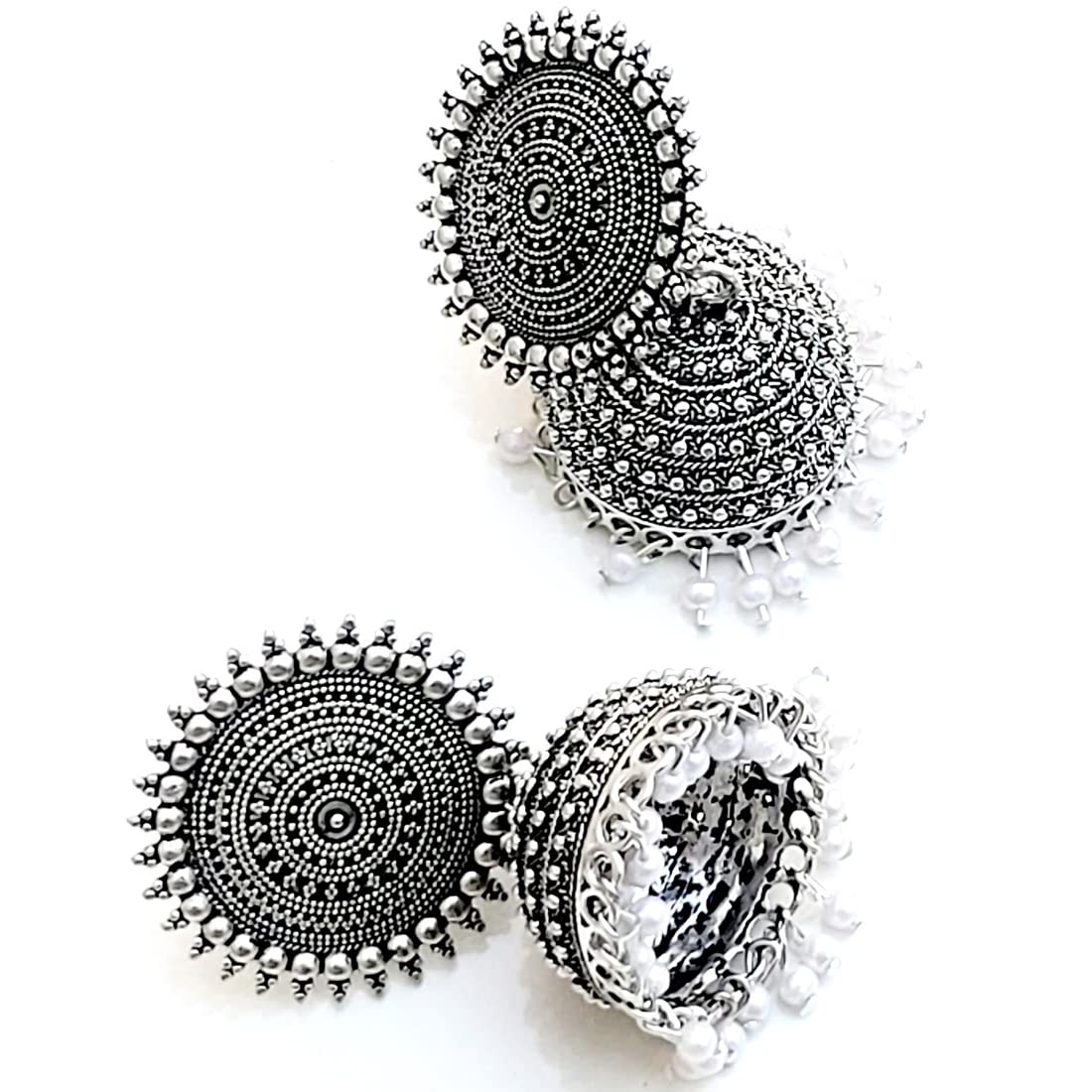 **JSR Presents Elegant Traditional Imitation Earrings for Women - Stylish Earrings Combo & Necklace Set with Pendant - Perfect for Parties, Weddings, and Special Occasions**