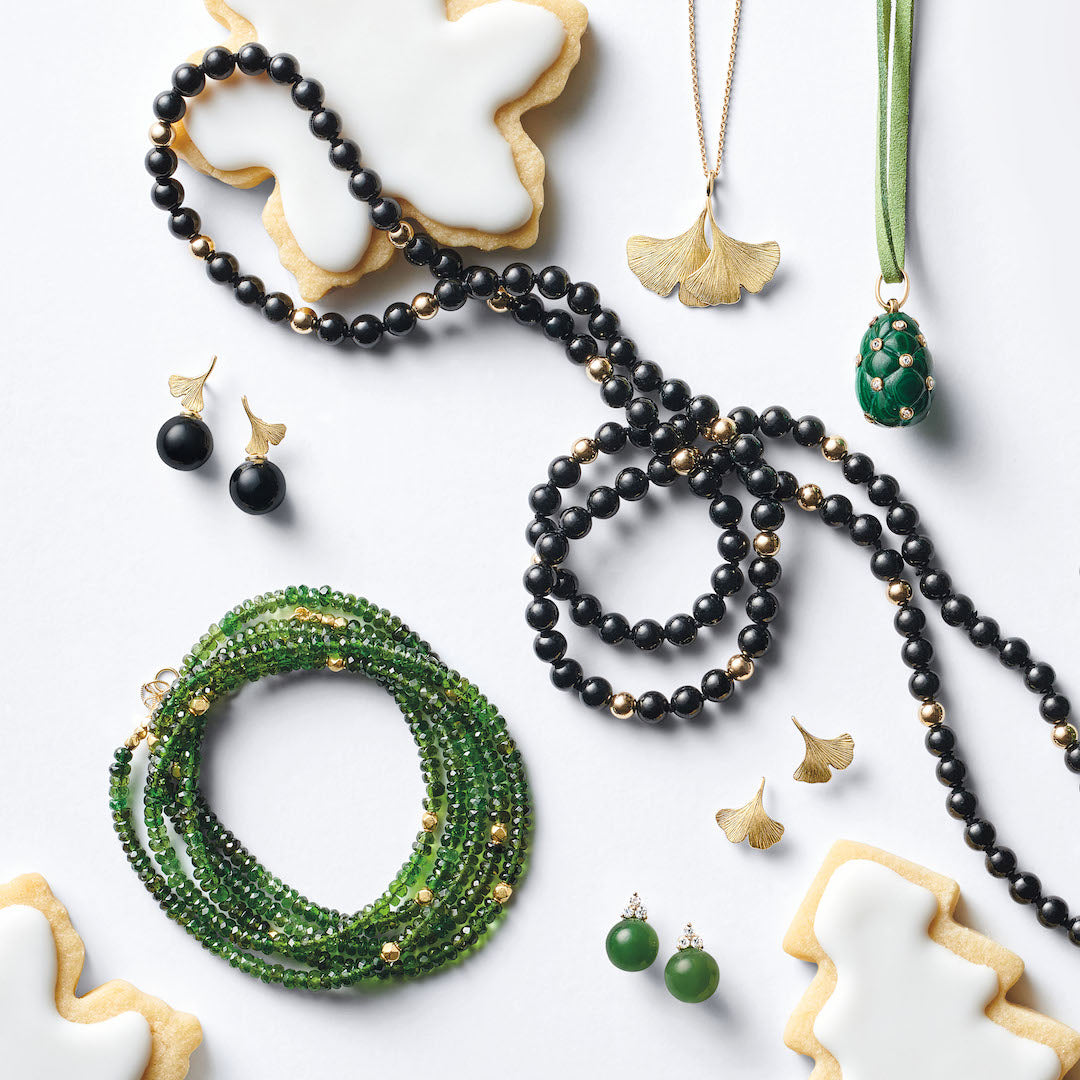 Elegant Green Jade & Diamond Madison Earrings for Women | Perfect for Weddings, Parties & Special Occasions