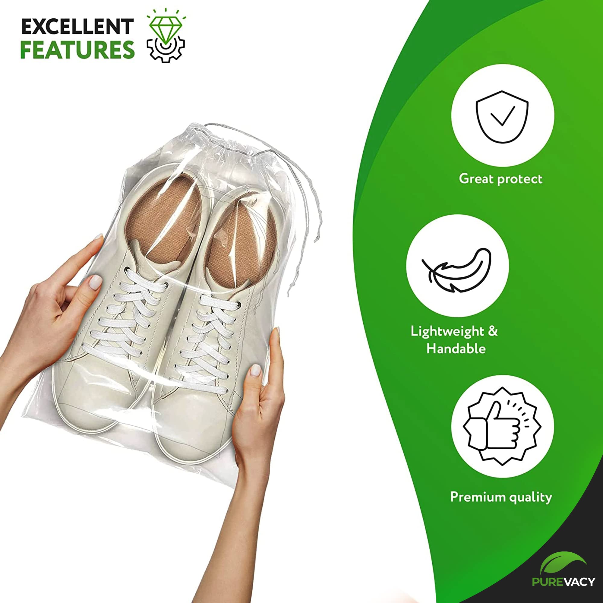 1000 Pack Clear Plastic Drawstring Bags 5x8 Inches - 2 Mil Thick Waterproof Double Drawstring Pouches for Party Favors, Travel Essentials, Jewelry & Small Items Storage - Bulk Wholesale Resealable Bags for Gifts, Snacks & Organizing