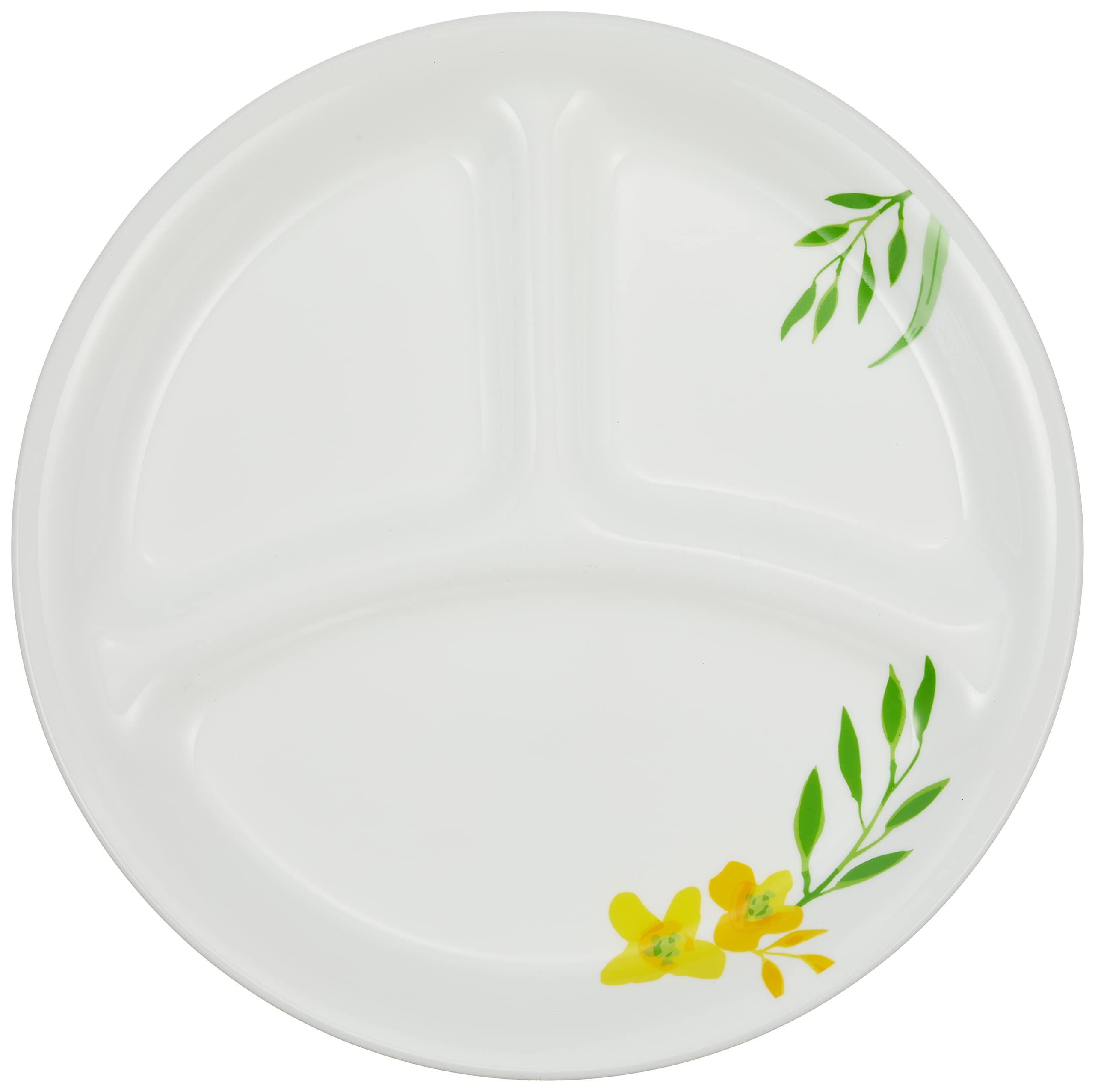 Corelle J385-NBY CP-9161 Shatter-Resistant Lunch Plate - Small, Lightweight, Microwave & Oven Safe, Dishwasher Safe in Noble Yellow - Perfect for Everyday Meals, Office Lunches & Picnics