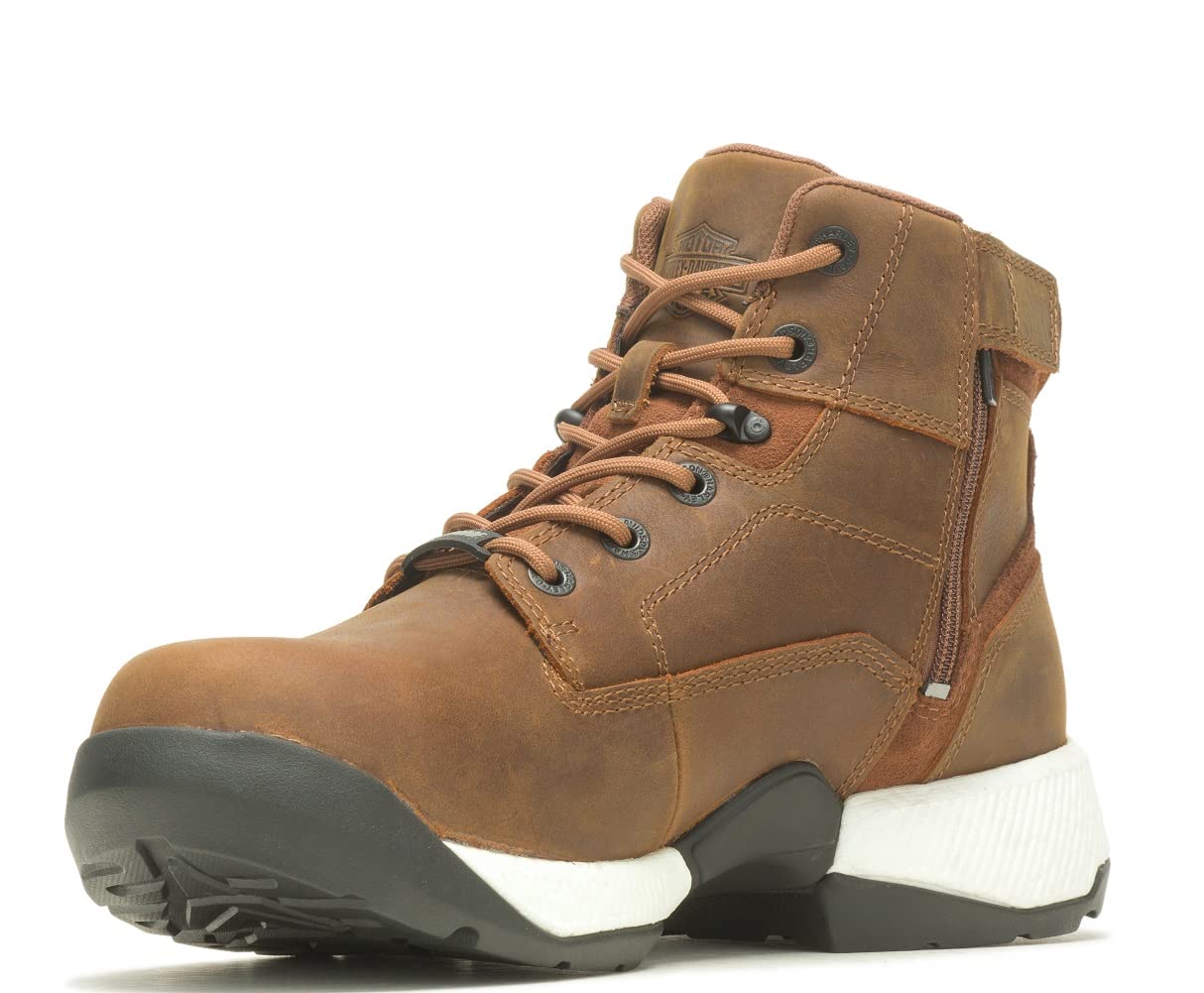 HARLEY-DAVIDSON Men's Dowden Ct Motorcycle Boots - Durable Leather Riding Boots for Bikers & Cruisers - Perfect for Long Rides, Motorcycle Events & Everyday Wear