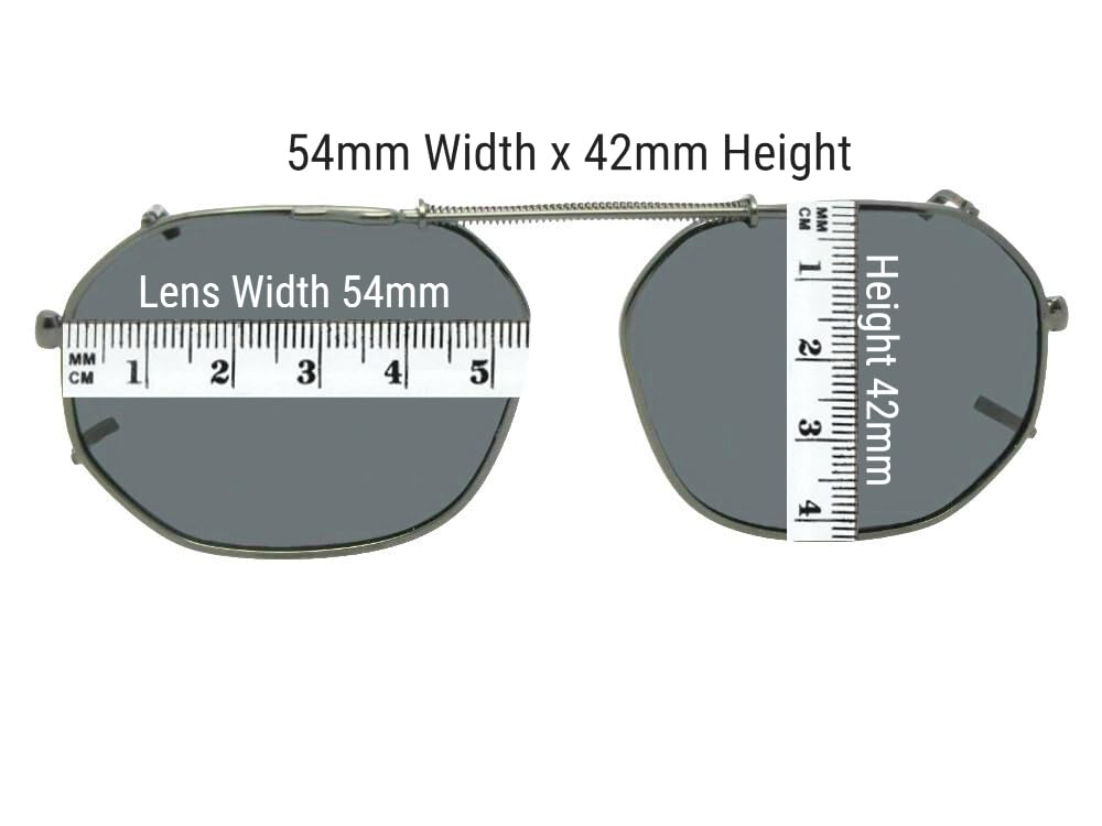 Round & Square Clip-On Sunglasses for Men & Women - Lightweight Non-Polarized Sunglass Clips for Prescription Glasses - Perfect for Driving, Outdoor Activities & Fashion Accessories