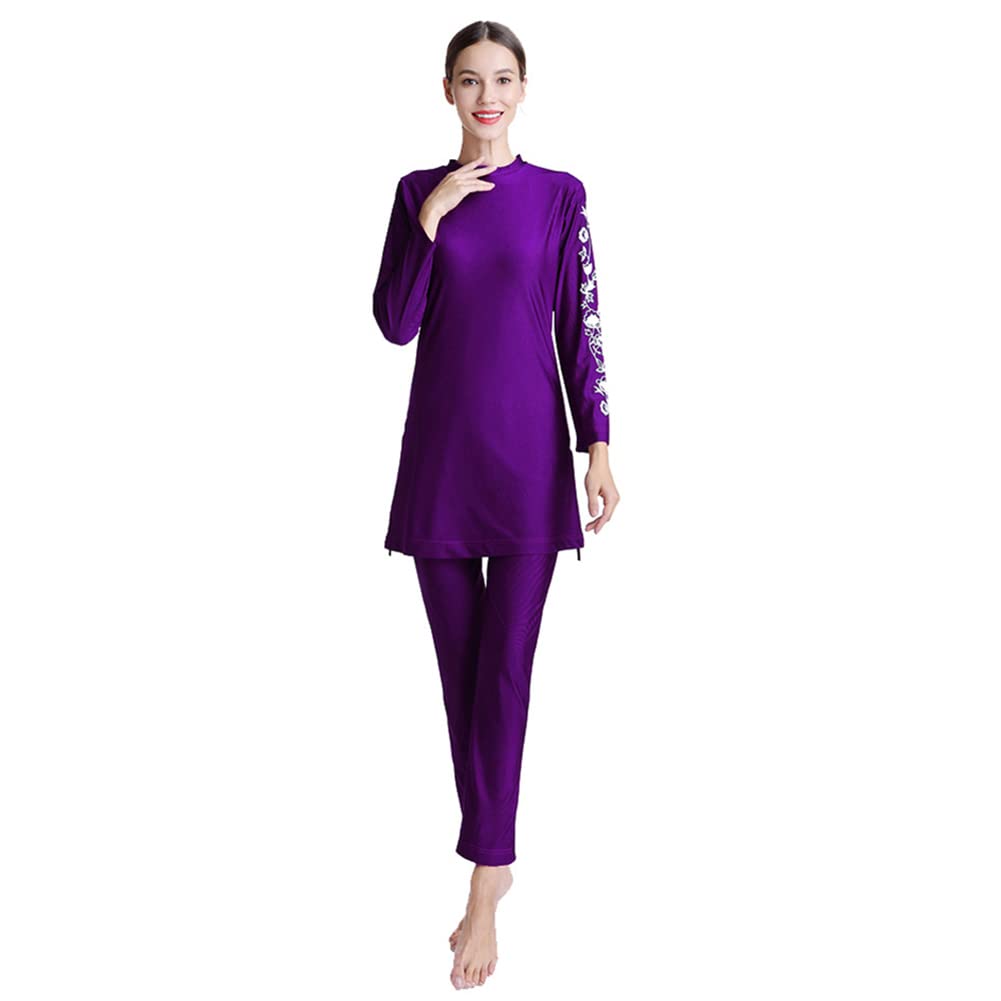 Modest Islamic Swimwear for Women - Full Coverage Burkini with Hijab & Swim Pants | Halal Swim Suit for Beach, Pool & Water Sports