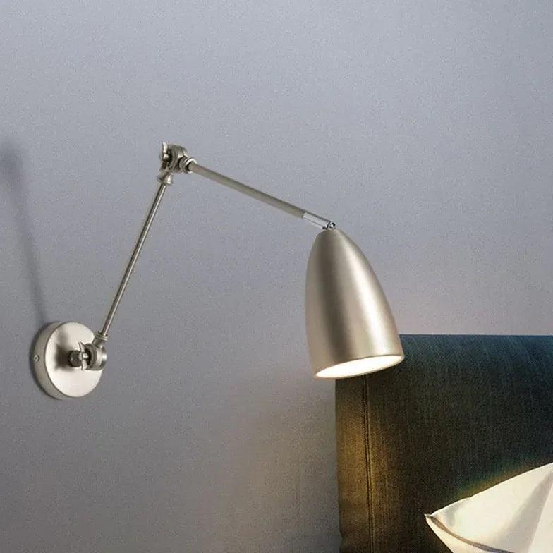 Adjustable Conical Shade Bedside Spotlight - Perfect for Reading, Nightstand Lighting & Bedroom Decor