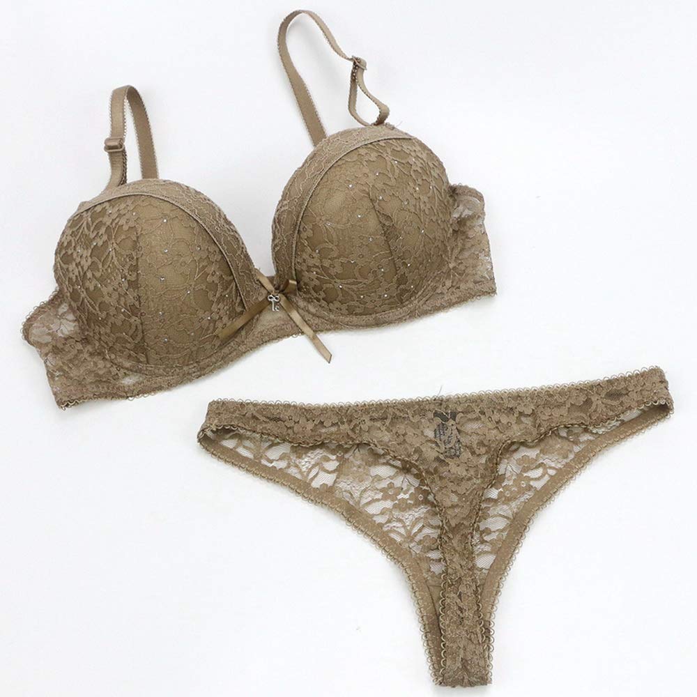 Sexy Lace Push Up Bra and Bikini Panty Set for Women - Comfortable Lingerie Underwear Set for Date Night, Wedding Night & Special Occasions