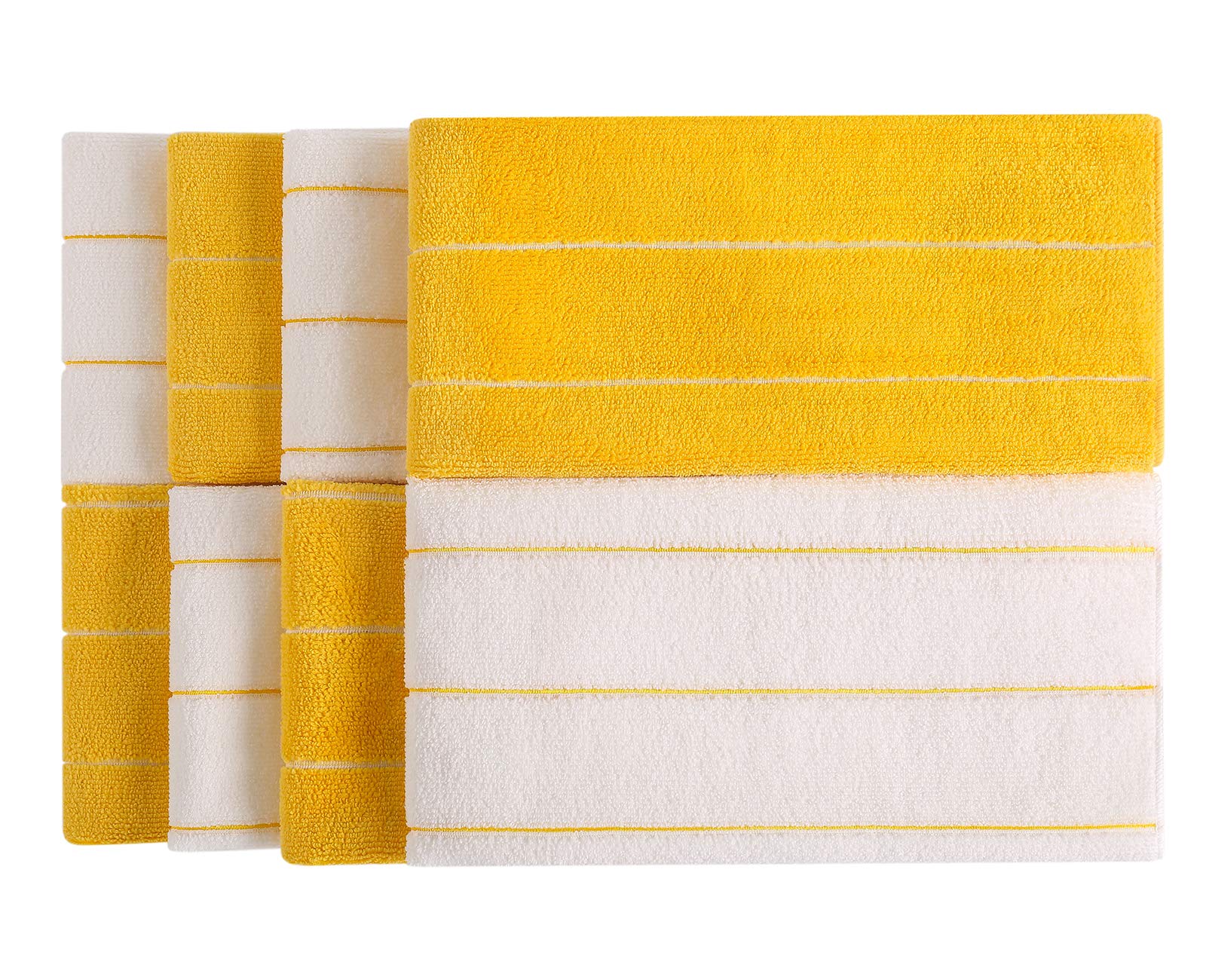Super Absorbent Microfiber Kitchen Towels - 8 Pack for Dishes & Cleaning