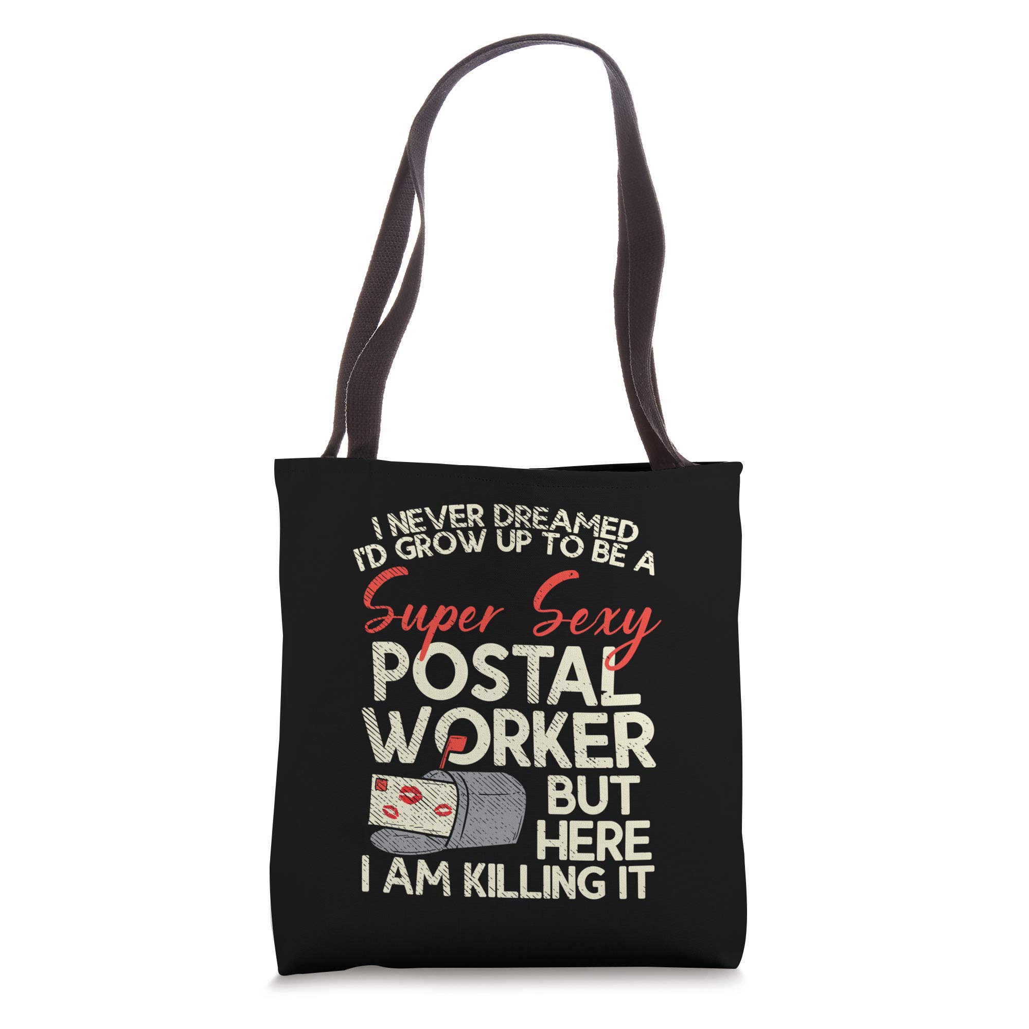 Super Sexy Postal Worker Tote Bag - Funny Vintage Mail Carrier Gift for Women & Men - Perfect for Work, Grocery Shopping & Everyday Use