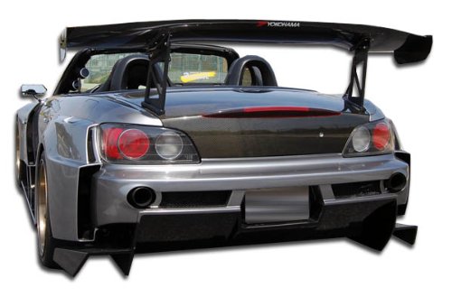 BRIGHTT-36588029 FRP (Fiberglass Reinforced Plastic) AM-S Style Rear Bumper Replacement for Honda S2000 2000-2009 Models - Lightweight & Durable - Perfect for Car Upgrades, Street Racing, and Show Cars