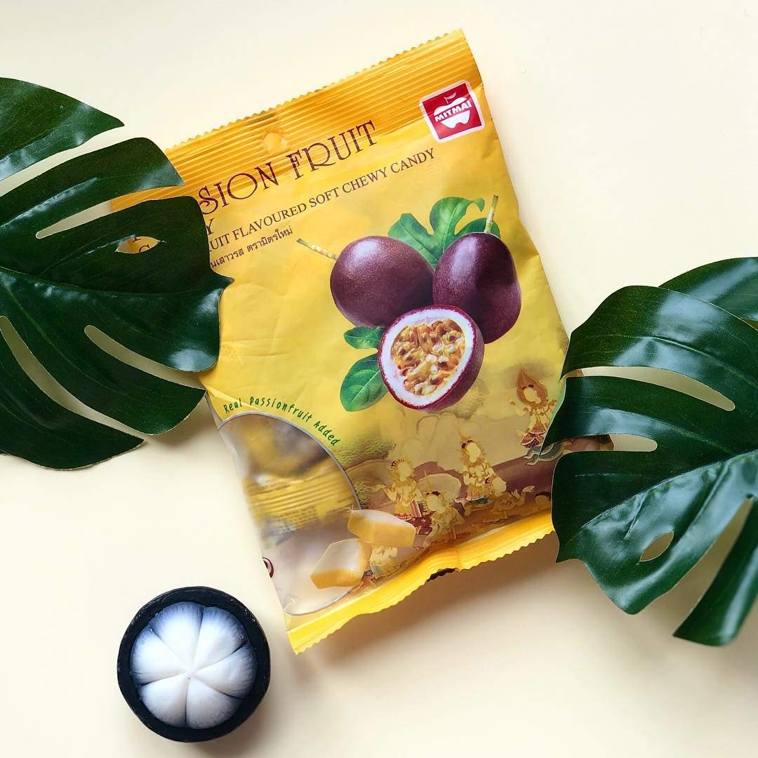 MitMai Passion Fruit Flavored Soft Chewy Candy - 110g Bag | Tropical Fruit Snacks for Parties, Office Treats & On-the-Go Energy Boost