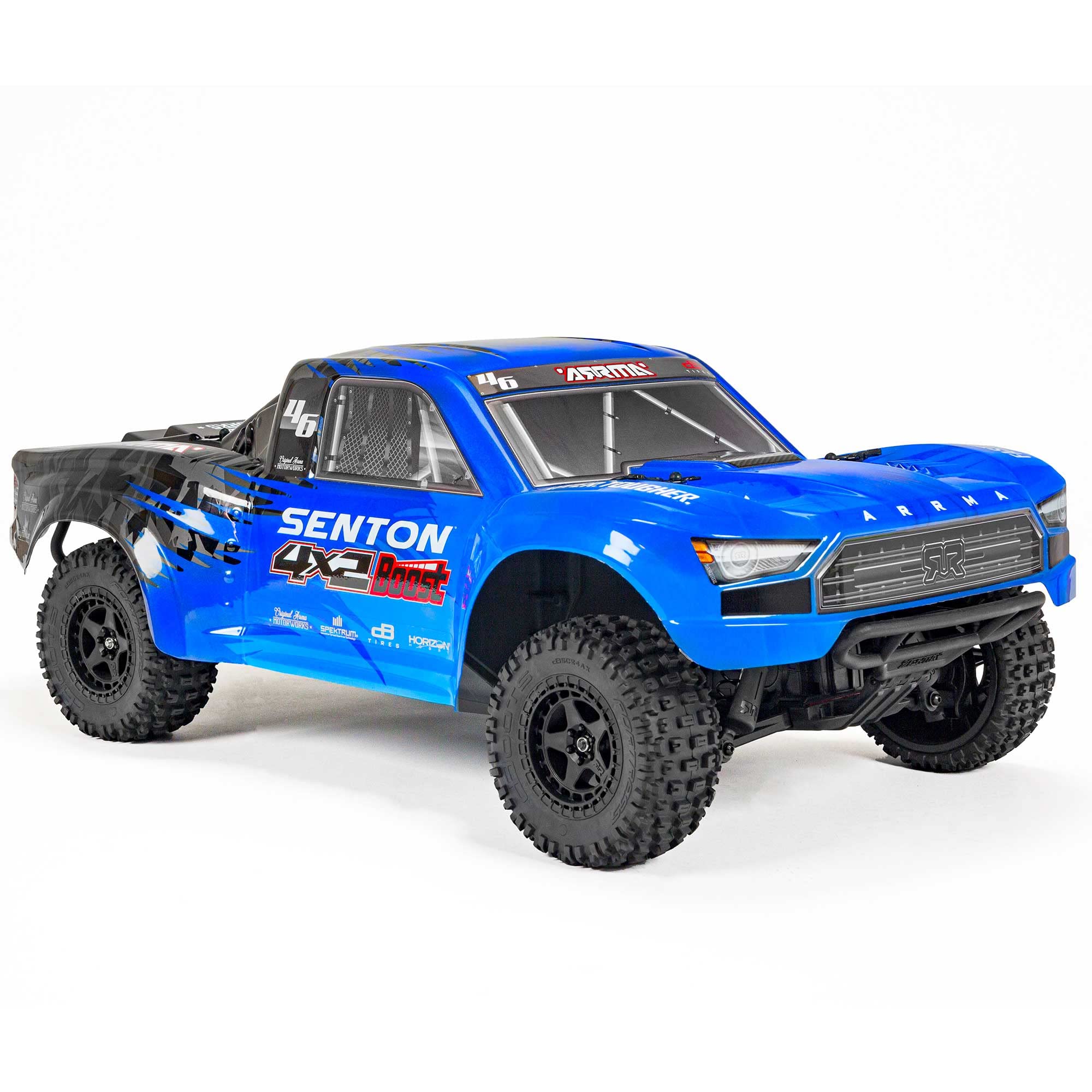 ARRMA 1/10 SENTON 4X2 Boost MEGA 550 Brushed Short Course RC Truck RTR with Battery & Charger - Blue (ARA4103SV4T2) | Ready-to-Race Off-Road RC Car for Adults & Kids | Perfect for Backyard Racing, Off-Road Adventures & RC Hobby Enthusiasts