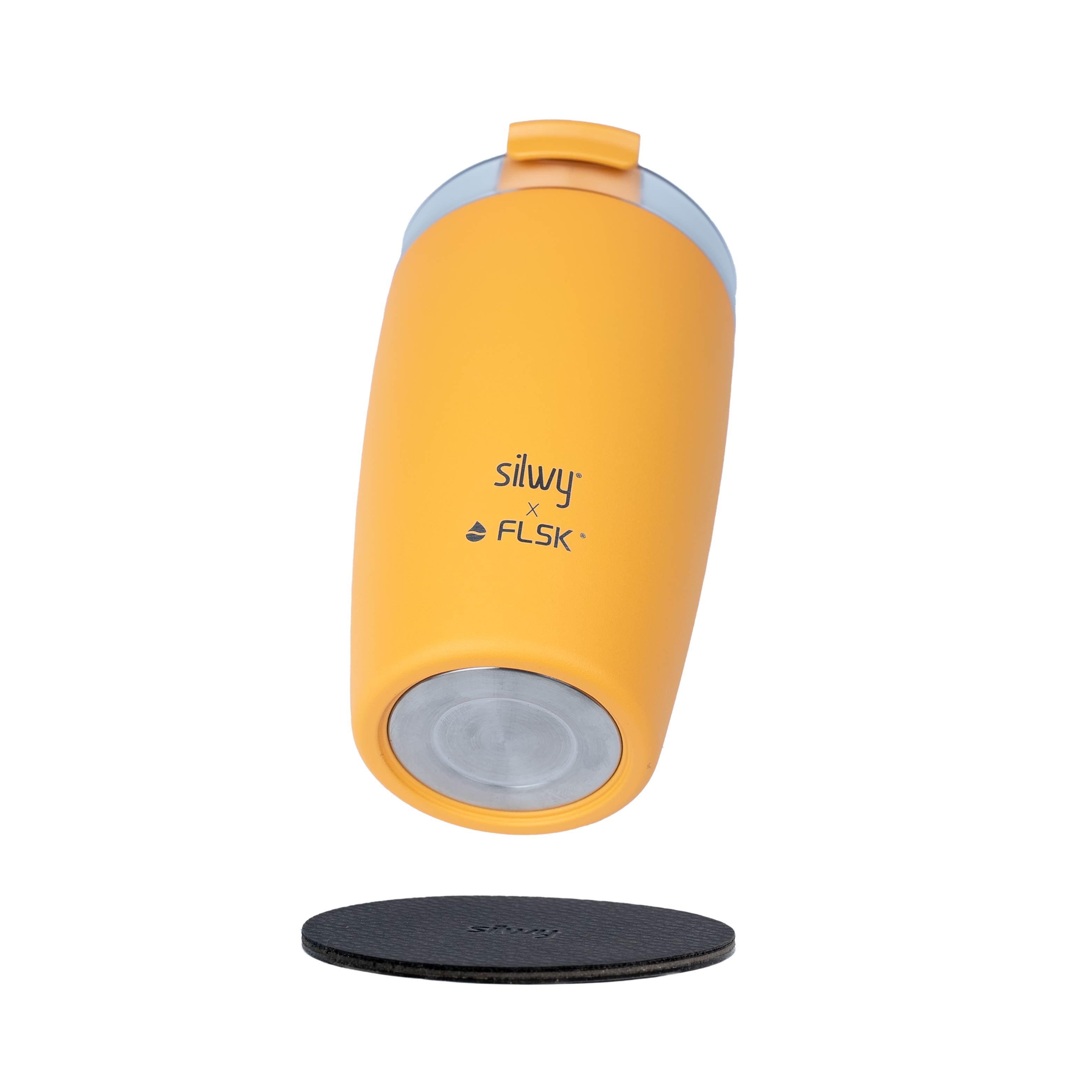 Insulated Magnetic Travel Mug SUNRISE - Leak-Proof Stainless Steel Coffee Thermos for Office, Commuting & Outdoor Adventures