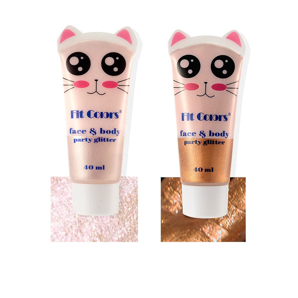 Waterproof Face & Body Luminizer - Shimmering Liquid Highlighter Makeup with Moisturizing Glow | Perfect for Beach, Pool Parties & Night Out | Sexy Bronzer & Glitter Body Oil for Smooth Shimmering Skin