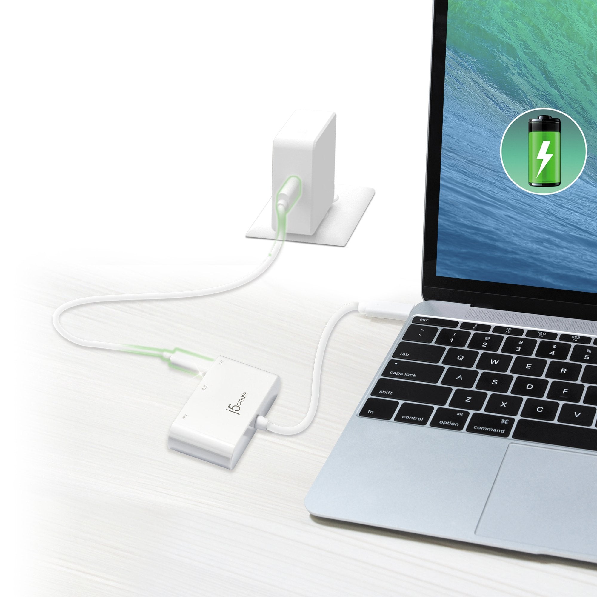 USB C to HDMI Adapter with USB 3.0 Port & 100W Power Delivery - 4K Video Output for MacBook Pro, iPad Pro, Dell XPS, Galaxy S21 - Perfect for Home Office, Online Classes & Business Presentations