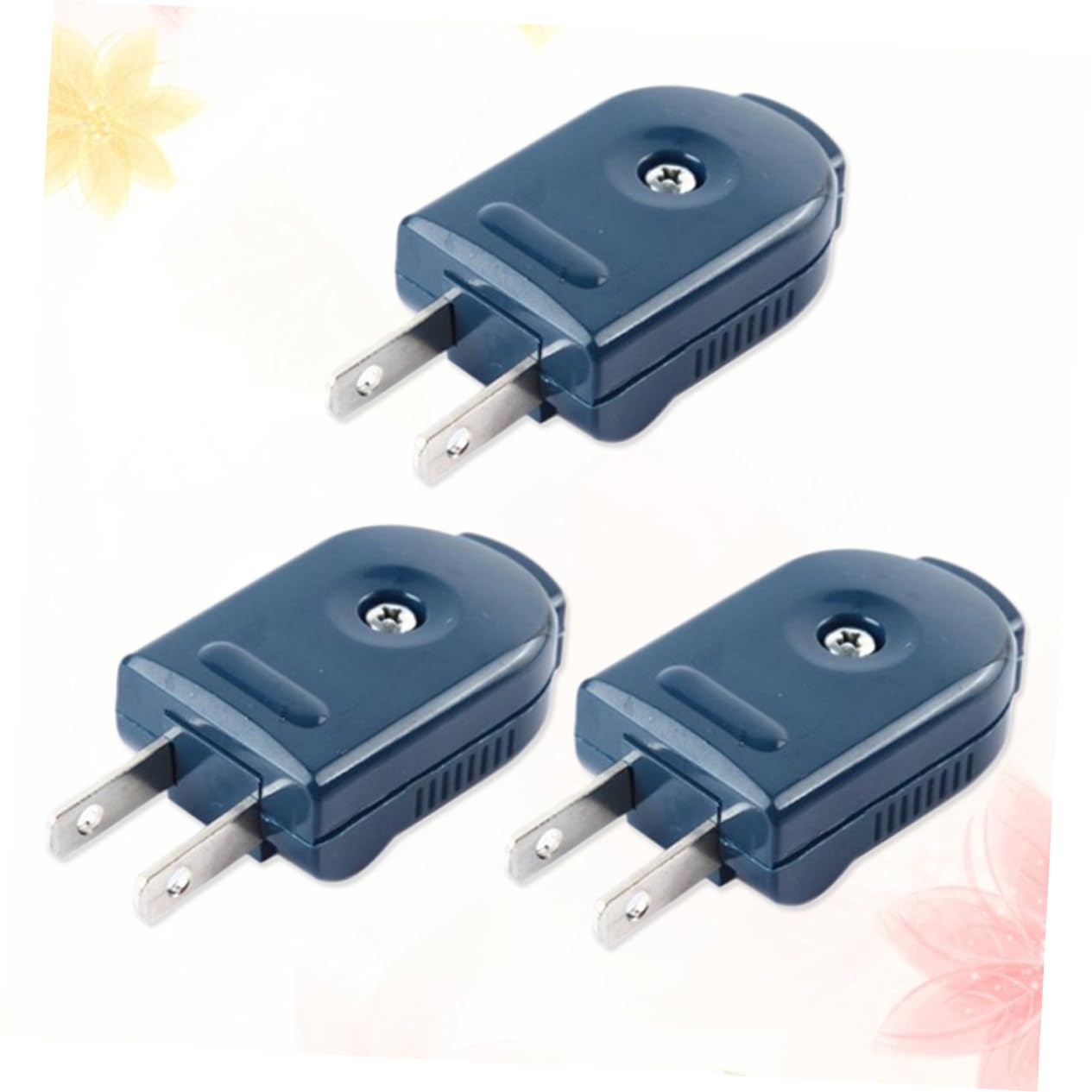 DOITOOL 9-Pack Universal Male Plug Adapter - Adjustable Electric Socket for US Outlets, Travel, Home & Office Use