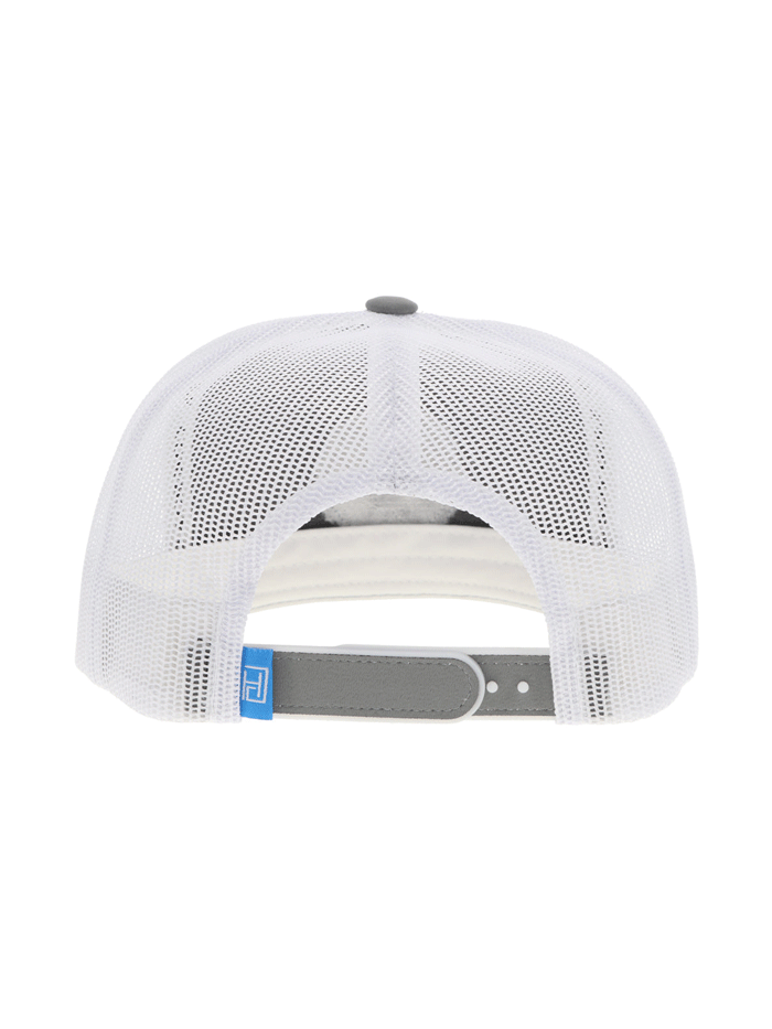 Hooey 2330T GYWH Cowboy Golf High Profile Trucker Hat - Grey and White Adjustable Snapback for Outdoor Sports, Golfing, and Casual Wear