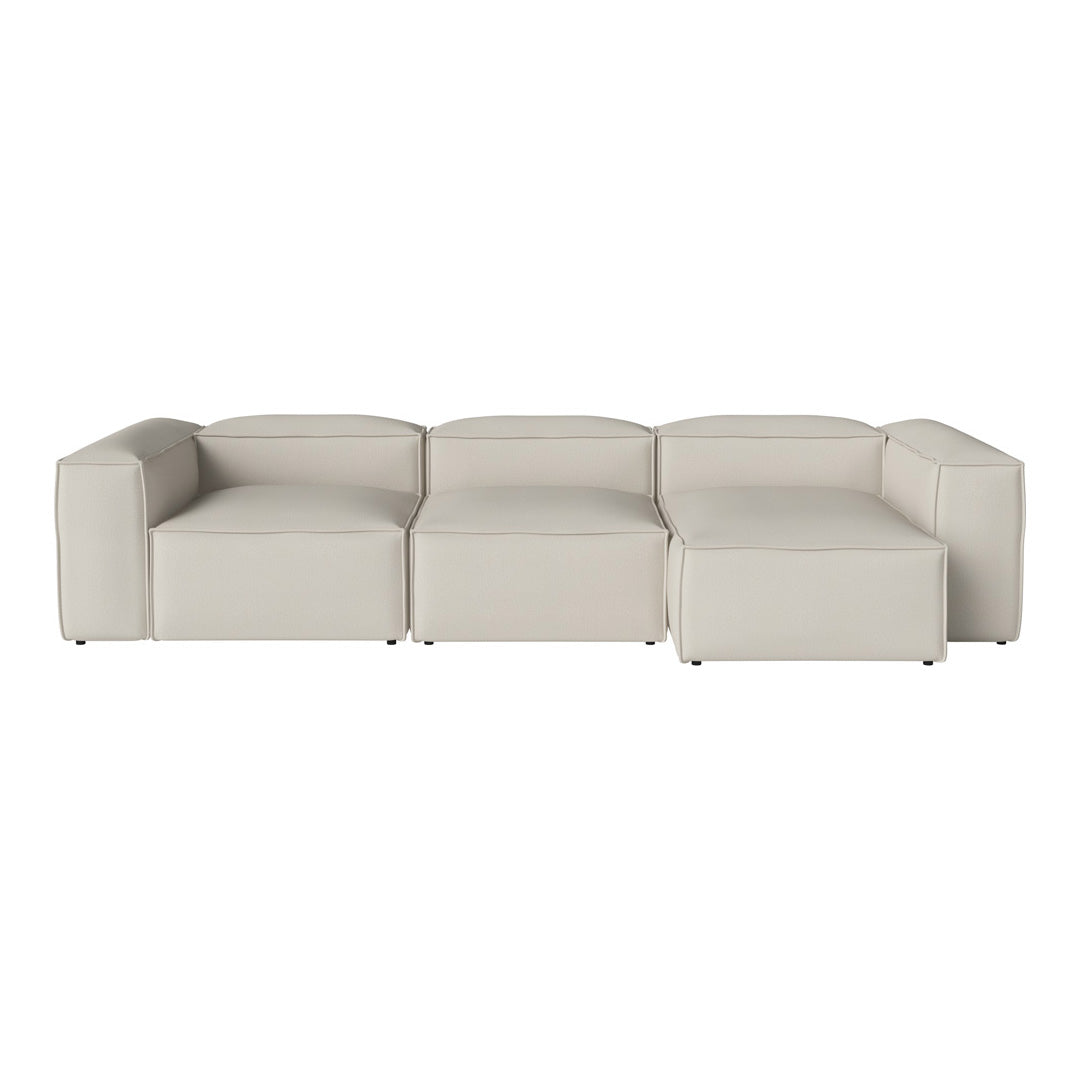 Cosima 3-Seater Sofa with Chaise Lounge - Modern L-Shaped Sectional Couch for Living Room, Apartment & Small Spaces - Soft Fabric Upholstery & Sturdy Frame - Perfect for Relaxing, Entertaining & Family Movie Nights
