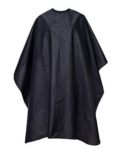 Professional Black Barber Hair Cutting Sheet Apron - Salon Hairdressing Accessories for Stylists (Pack of 1) | Waterproof & Easy Clean for Haircuts, Shaving & Styling