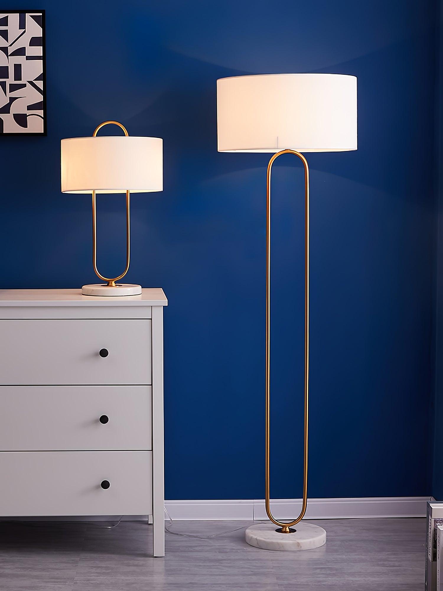 Warner Modern Table Lamp - Stylish LED Nightstand Light for Bedroom, Living Room & Office - Energy Efficient & Adjustable Brightness