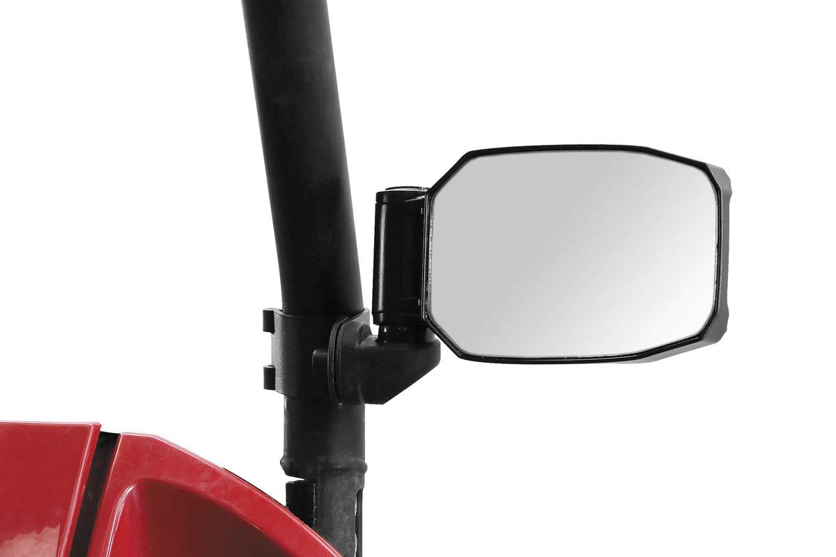 Seizmik Strike Side View Mirrors with Blue Trim Kit - Compatible with 2010-2014 Polaris Ranger 400 UTV - Enhance Visibility & Style for Off-Road Adventures