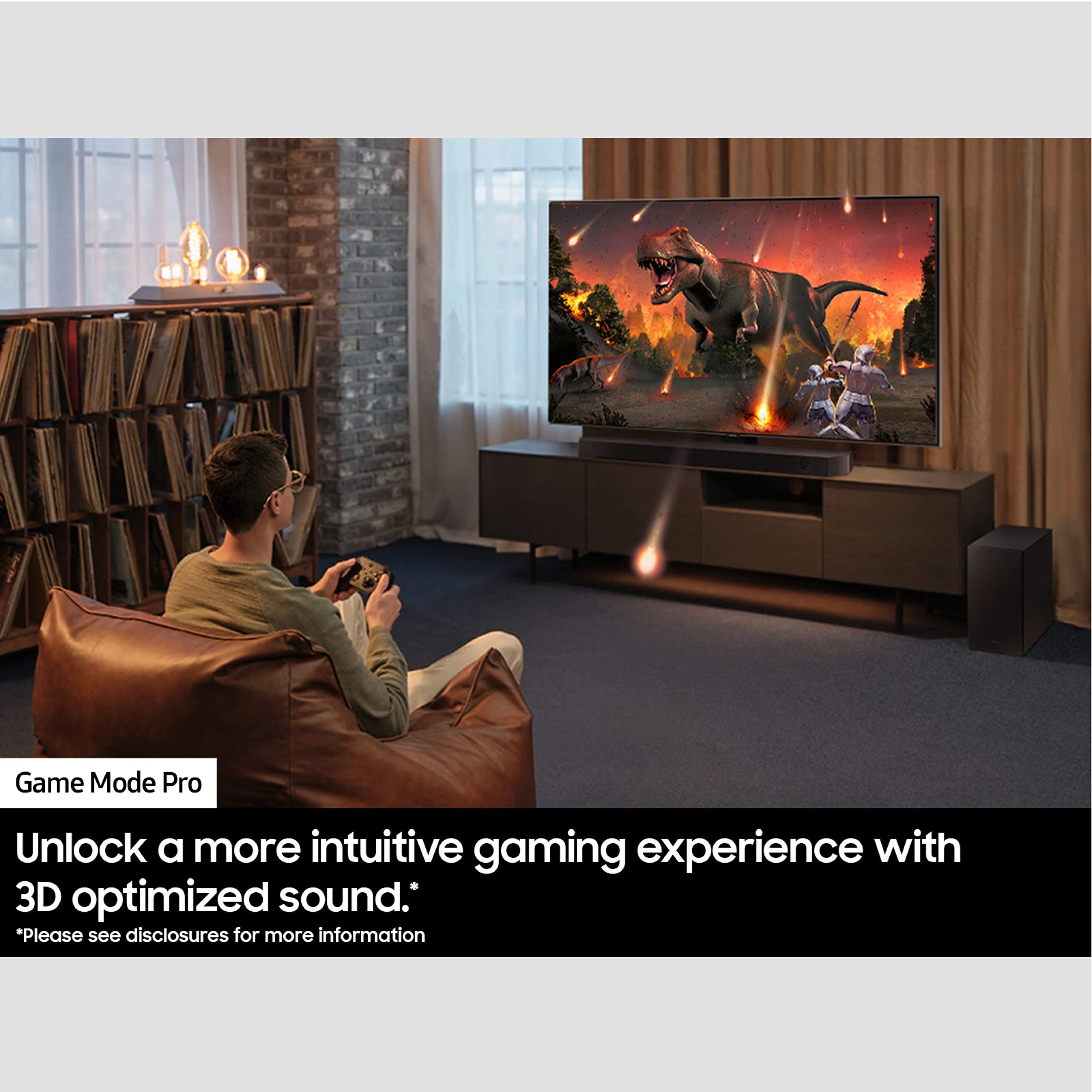 SAMSUNG HW-Q600C 3.1.2ch Soundbar with Dolby Audio & Q-Symphony | Adaptive Sound, HDMI eARC, Game Mode Pro | Bluetooth Wireless Speaker with Acoustic Beam Technology | Perfect for Home Theater, Gaming & Movie Nights
