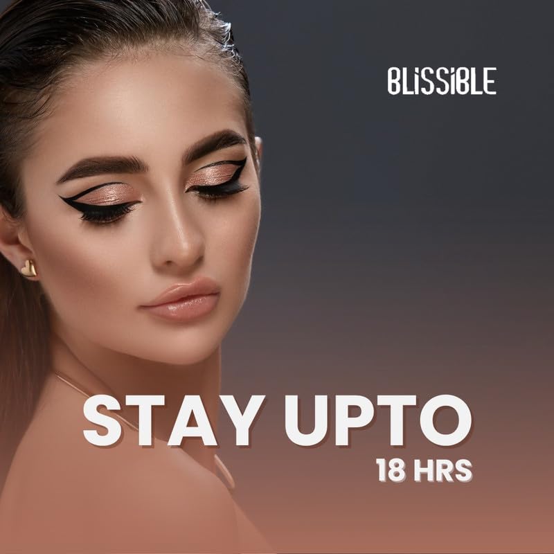Blissible Voluminous & Thicker Lash Survival Mascara - Long Lasting Waterproof Smudge Proof Curling Mascara for Eye Makeup - 18 Hour Wear - 8ml Black (01) - Perfect for Daily Use, Parties, Weddings & Special Occasions