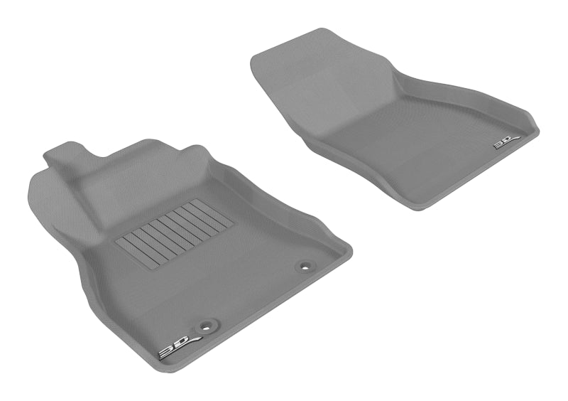 3D MAXpider Custom Fit Floor Mats for 2011-2018 Nissan Juke Kagu - 1st Row All-Weather Car Mats (Gray) | Perfect for Daily Commuting, Road Trips & Winter Protection