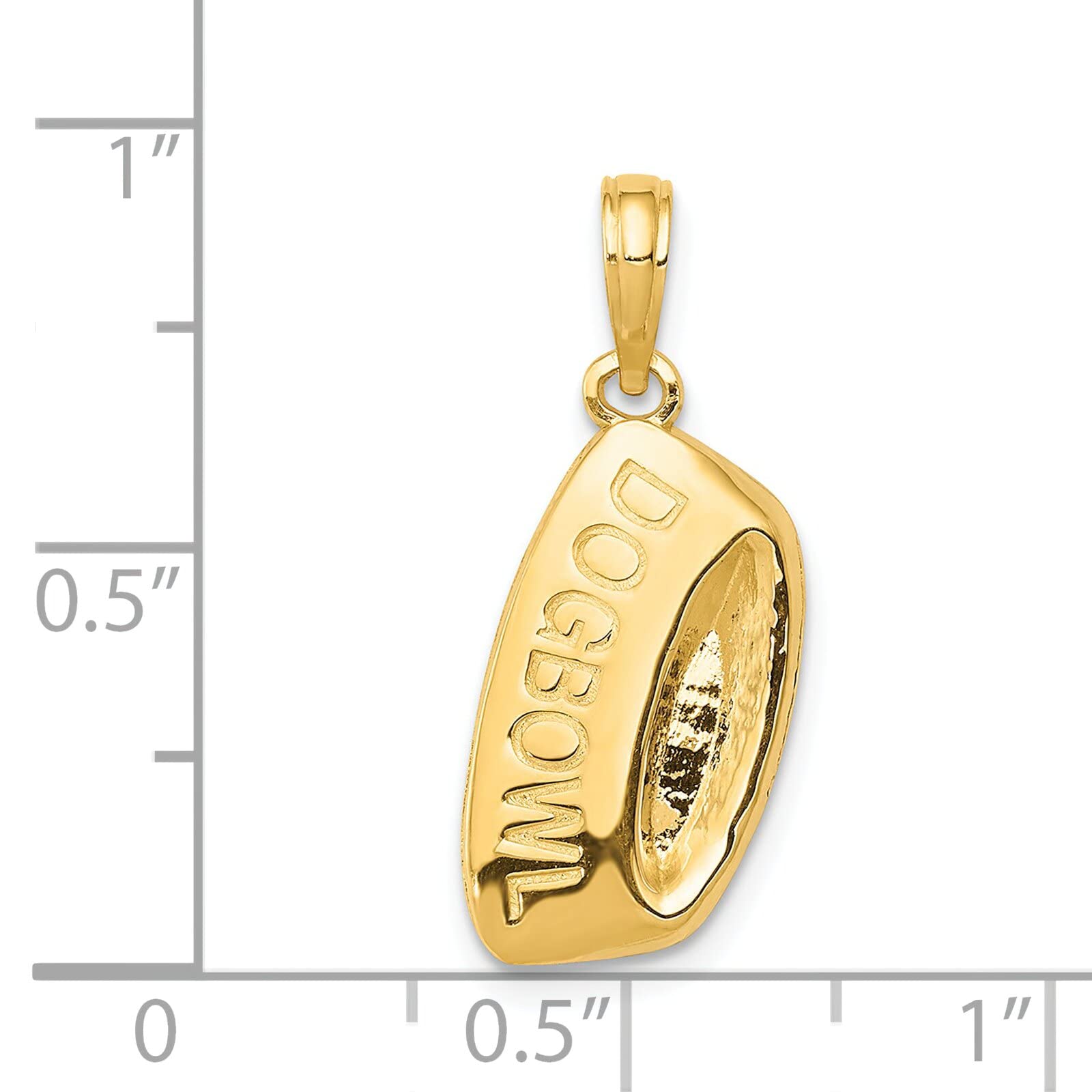14K Gold Dog Bowl Pendant Charm - 22x10mm Handmade Pet Jewelry for Necklace, Bracelet & Gift - Perfect for Pet Lovers, Dog Owners & Animal-Themed Fashion Accessories