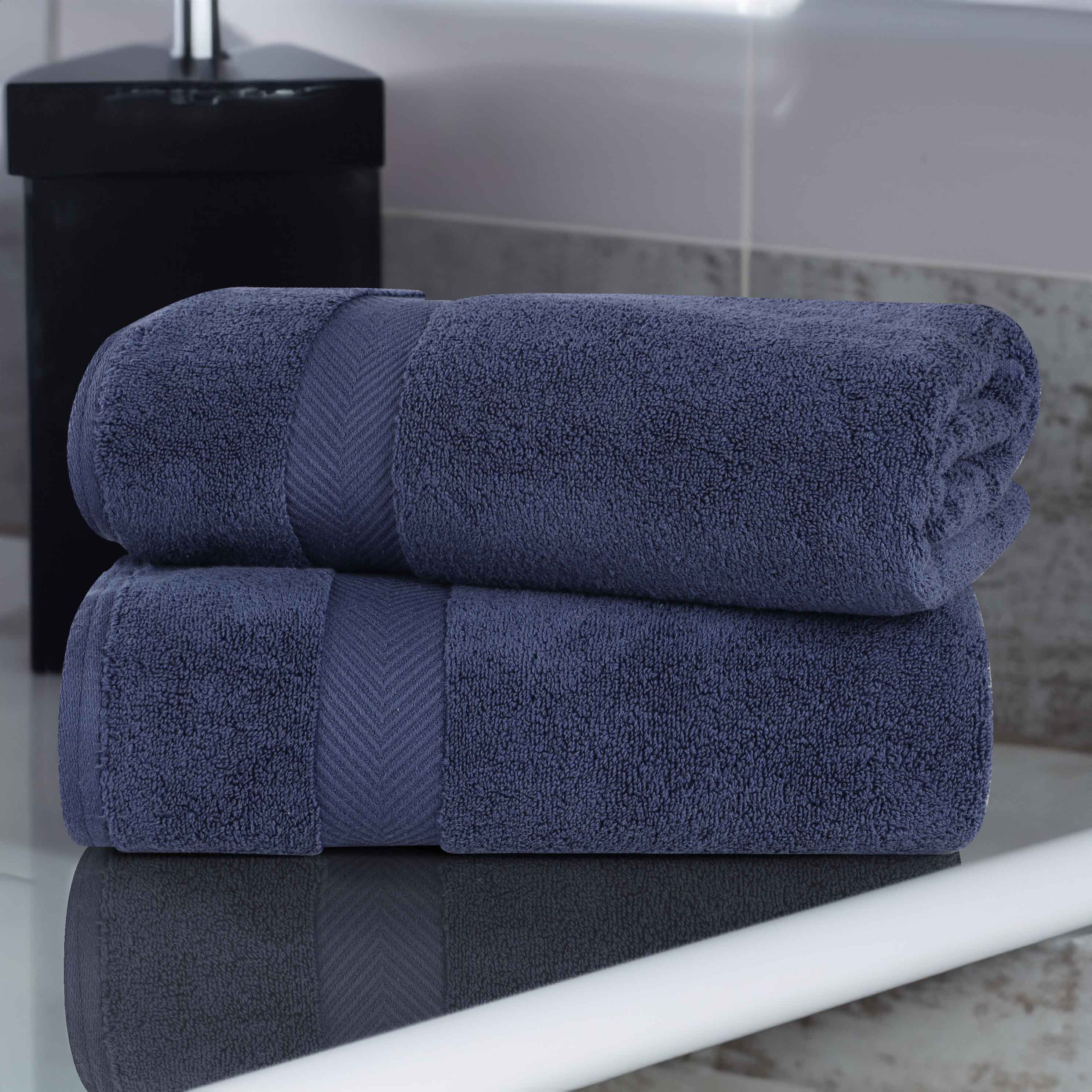 Premium 100% Cotton Zero Twist 2-Piece Bath Sheet Towel Set - Ultra Soft & Absorbent for Spa, Bathroom & Luxury Home Use