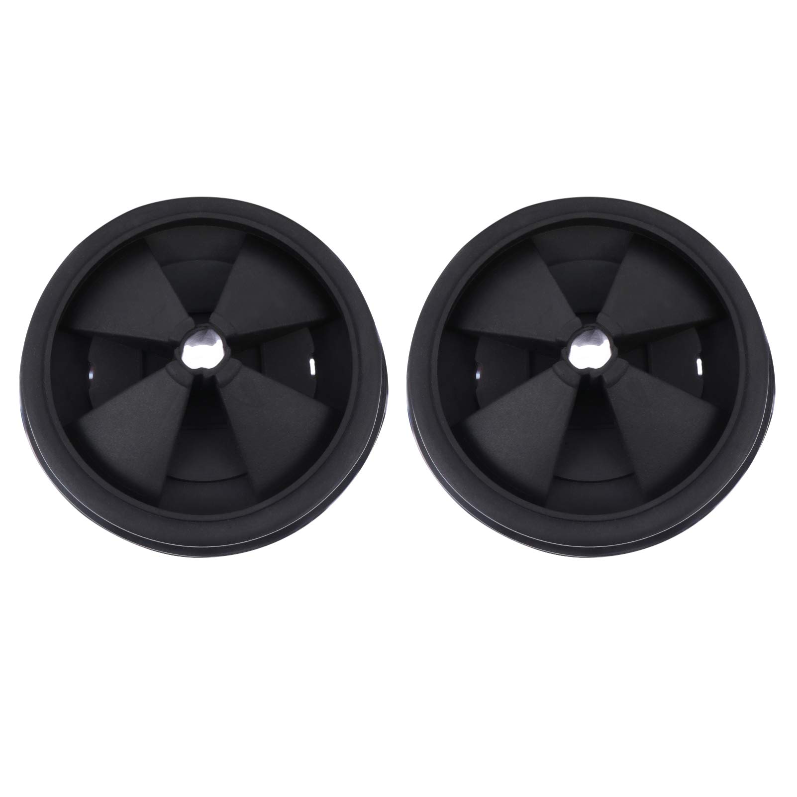Hemoton 2-Pack Sink Drain Stopper - Rubber Garbage Disposal Guard & Baffle Collar Replacement for Whirlaway Models - Prevents Clogs, Catches Food Waste - Perfect for Kitchen Sinks, Dishwashing & Food Prep Areas