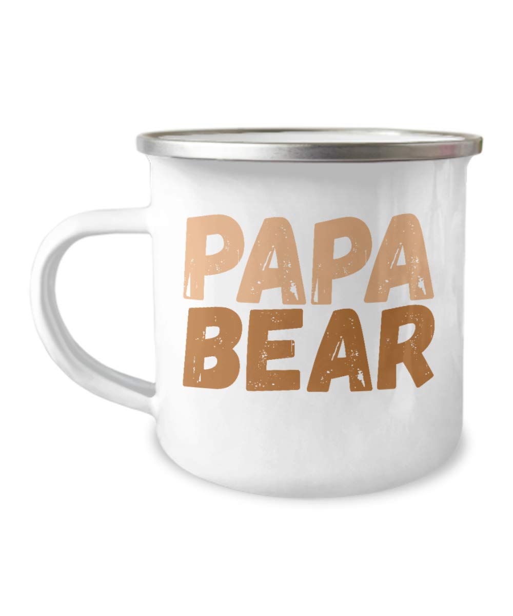 Dad Coffee Mug - 12oz Stainless Steel Enamel for Camping & Gifts