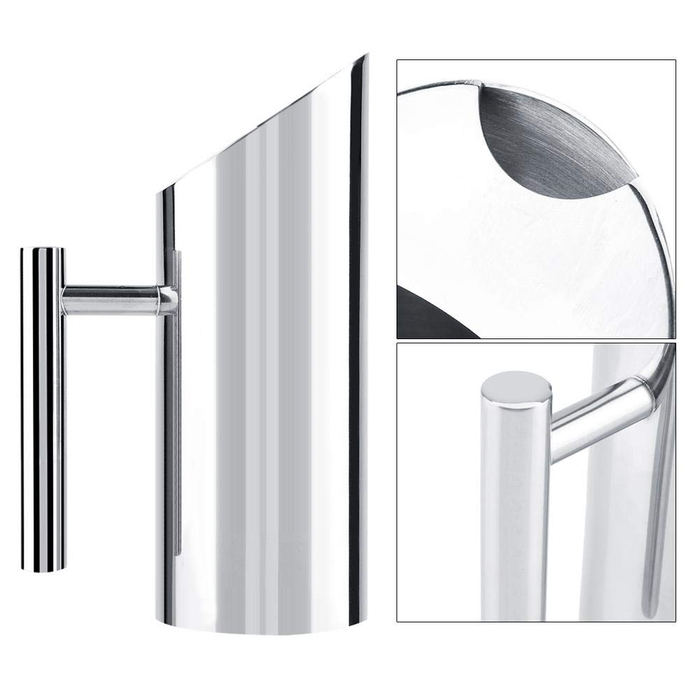 Stainless Steel Water Pitcher with Ice Guard - 1L Multifunctional Portable Cold Drinking Pitcher for Home, Hotel & Outdoor Use - Perfect for Iced Tea, Lemonade & Party Serving