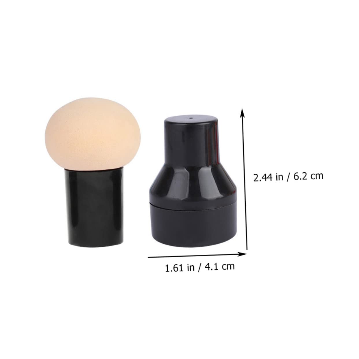 Beatifufu 6-Piece Non-Latex Makeup Powder Puffs - Soft Dry & Wet Foundation Sponge Blenders for Flawless Face Makeup Application | Perfect for Daily Beauty Routine, Professional Makeup Artists & Travel