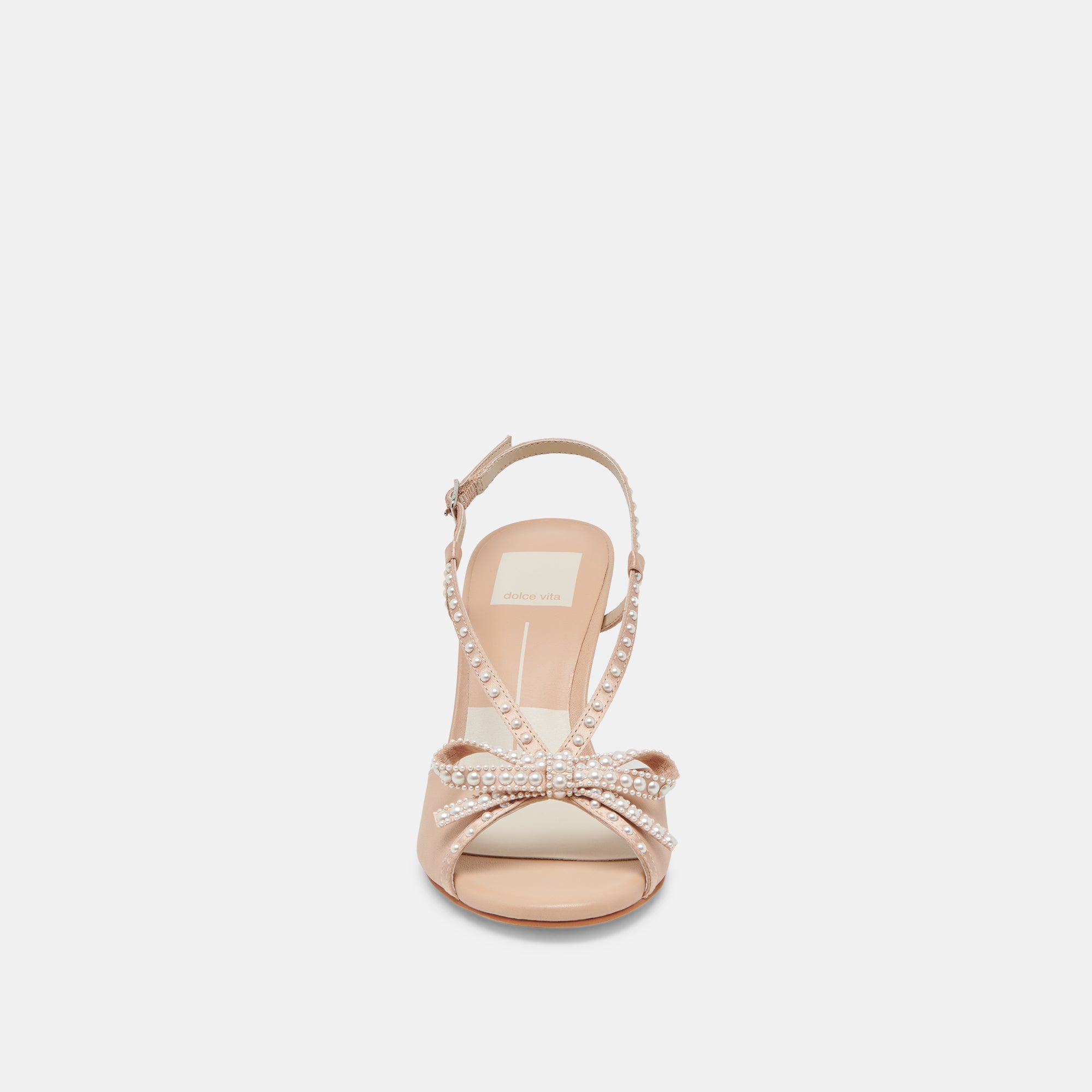 Lonny Pearl Heels - Blush Satin Women's High Heels for Weddings, Parties & Special Occasions