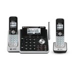 AT&T TL88102 + (1) TL88002 2-Line Cordless Phone System with DECT 6.0 Technology - 2 Handsets for Home & Office Use