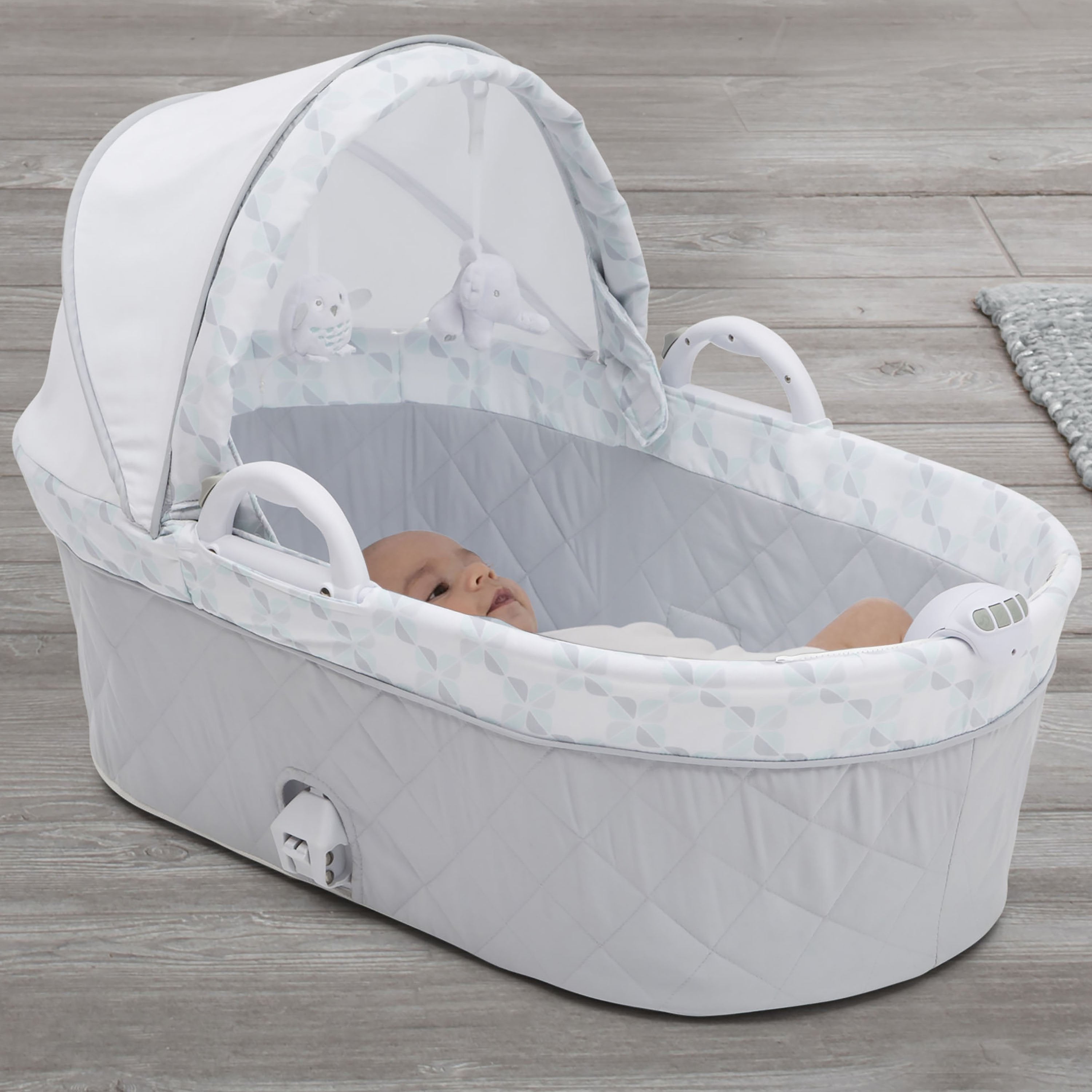 Premium Deluxe Moses Bassinet for Newborns - Portable Baby Crib with Breathable Mesh & Adjustable Canopy - Perfect for Nursery, Bedroom & Travel