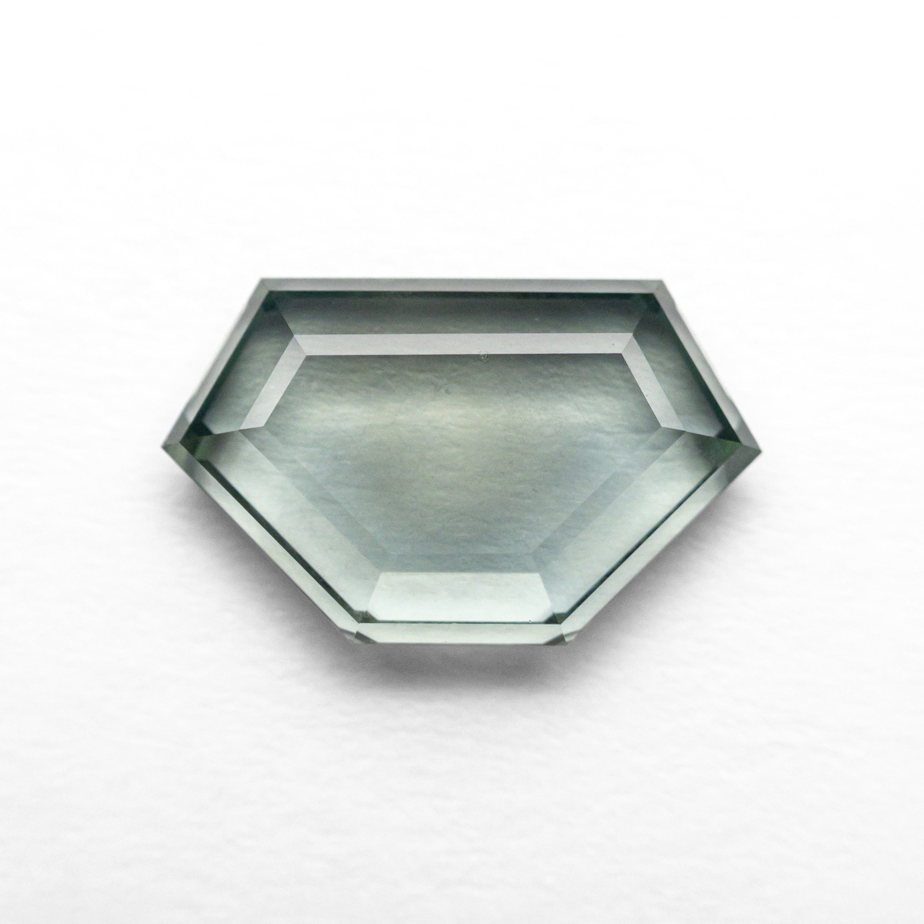 2.42ct Shield Portrait Cut Sapphire - 6.67x10.88x2.86mm Natural Blue Gemstone for Jewelry Making, Engagement Rings & Custom Pendants
