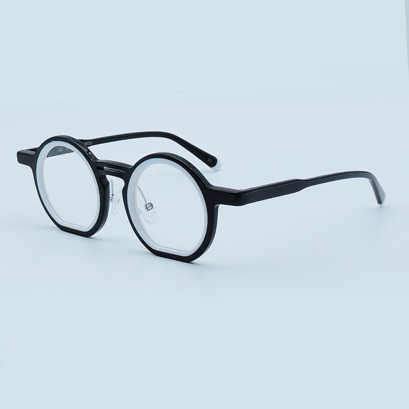 Vintage Round Acetate Eyeglass Frames - Retro Style Optical Glasses for Men & Women - Perfect for Reading, Fashion, and Everyday Use