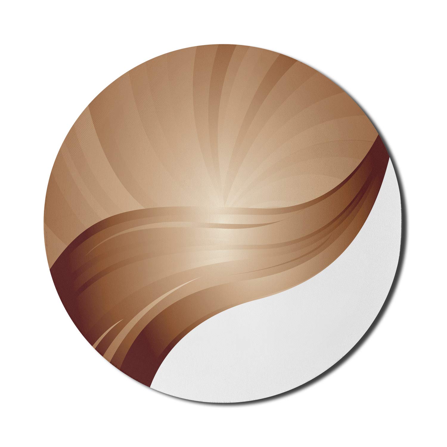 Ambesonne Round Non-Slip Rubber Gaming Mouse Pad - 8