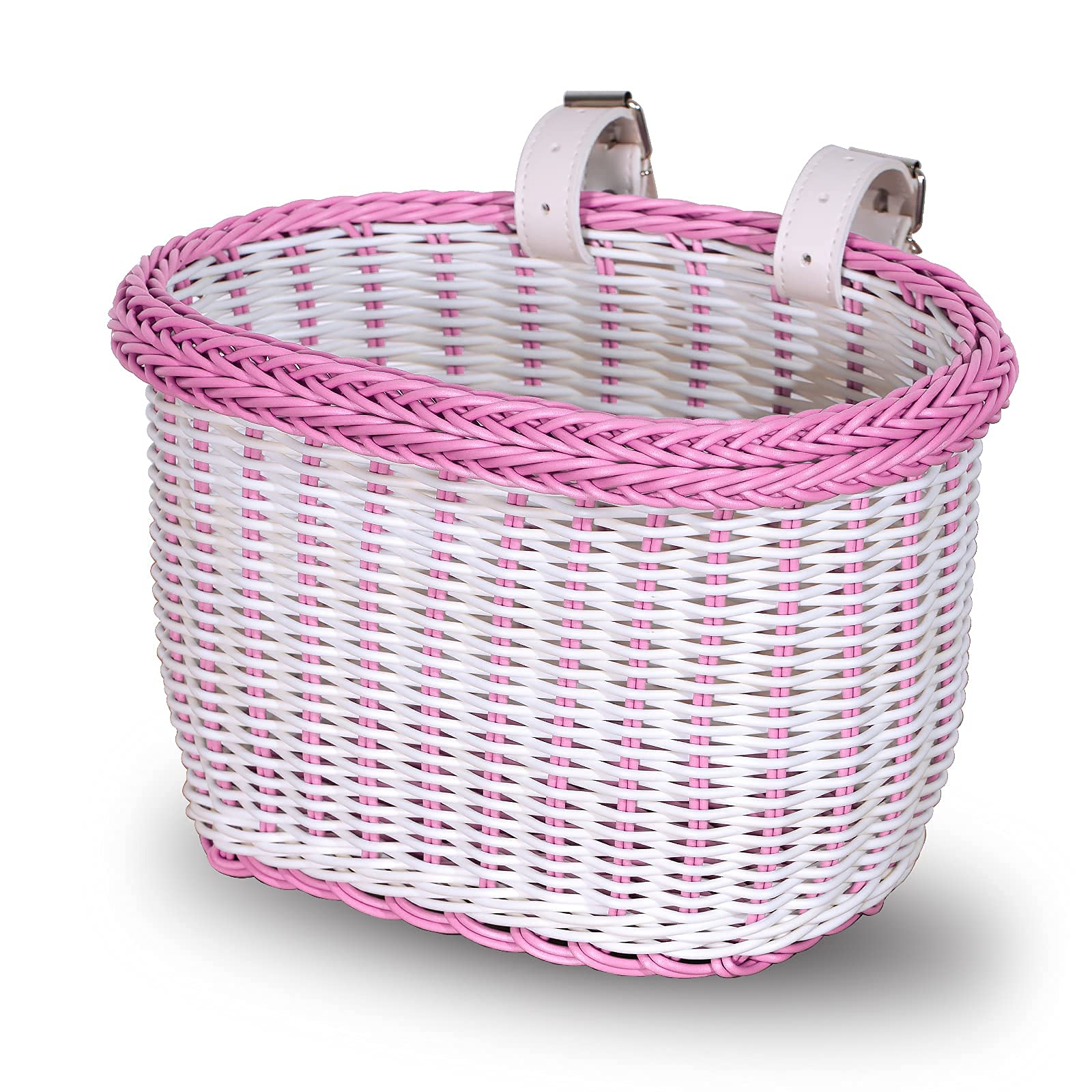 EIRONA Waterproof Front Handlebar Basket for 12-18 Inch Girls Bikes - Durable Bike Storage Accessory for School, Shopping & Picnics