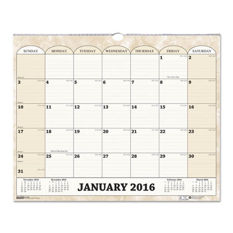 2026 Monthly Horizontal Wall Calendar - 15