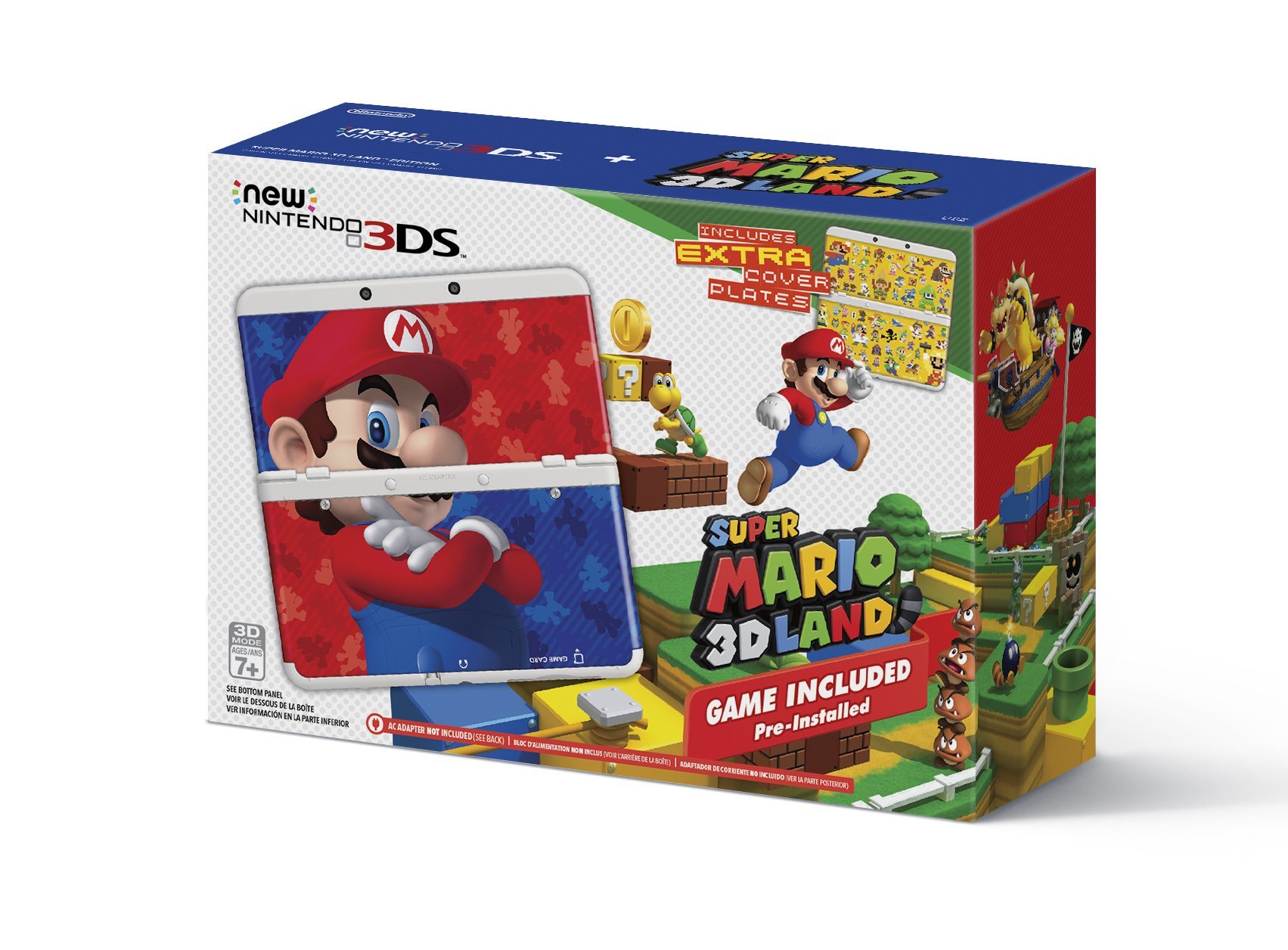 Refurbished Nintendo 3DS XL Super Mario 3D Land Edition - Portable Gaming Console with 3D Display | Perfect for Travel, Commuting & Mario Fans Collection