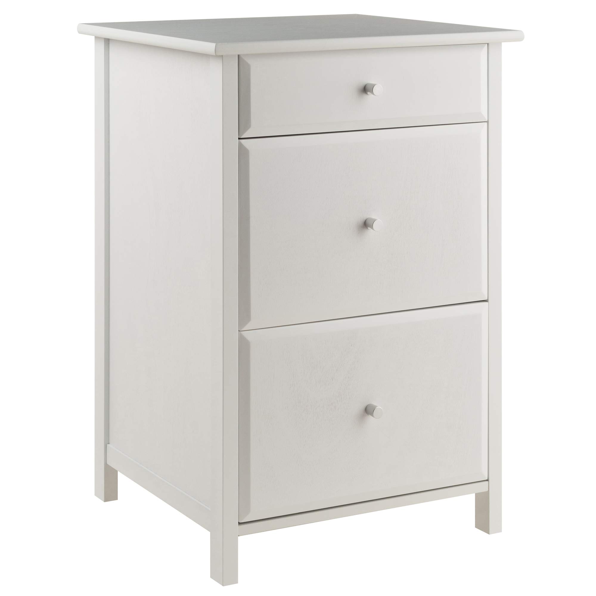 Winsome Delta File Cabinet, White - 2-Drawer Letter Size Home Office Storage for Documents & Folders - Perfect for Organizing Files in Home Office, Study, or Workspace