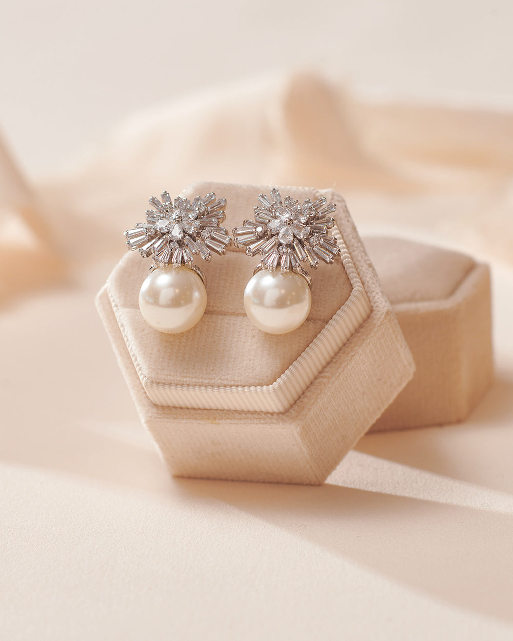 Matilda Pearl Earrings for Women - Elegant Freshwater Pearl Stud Earrings - Perfect for Weddings, Parties & Everyday Wear