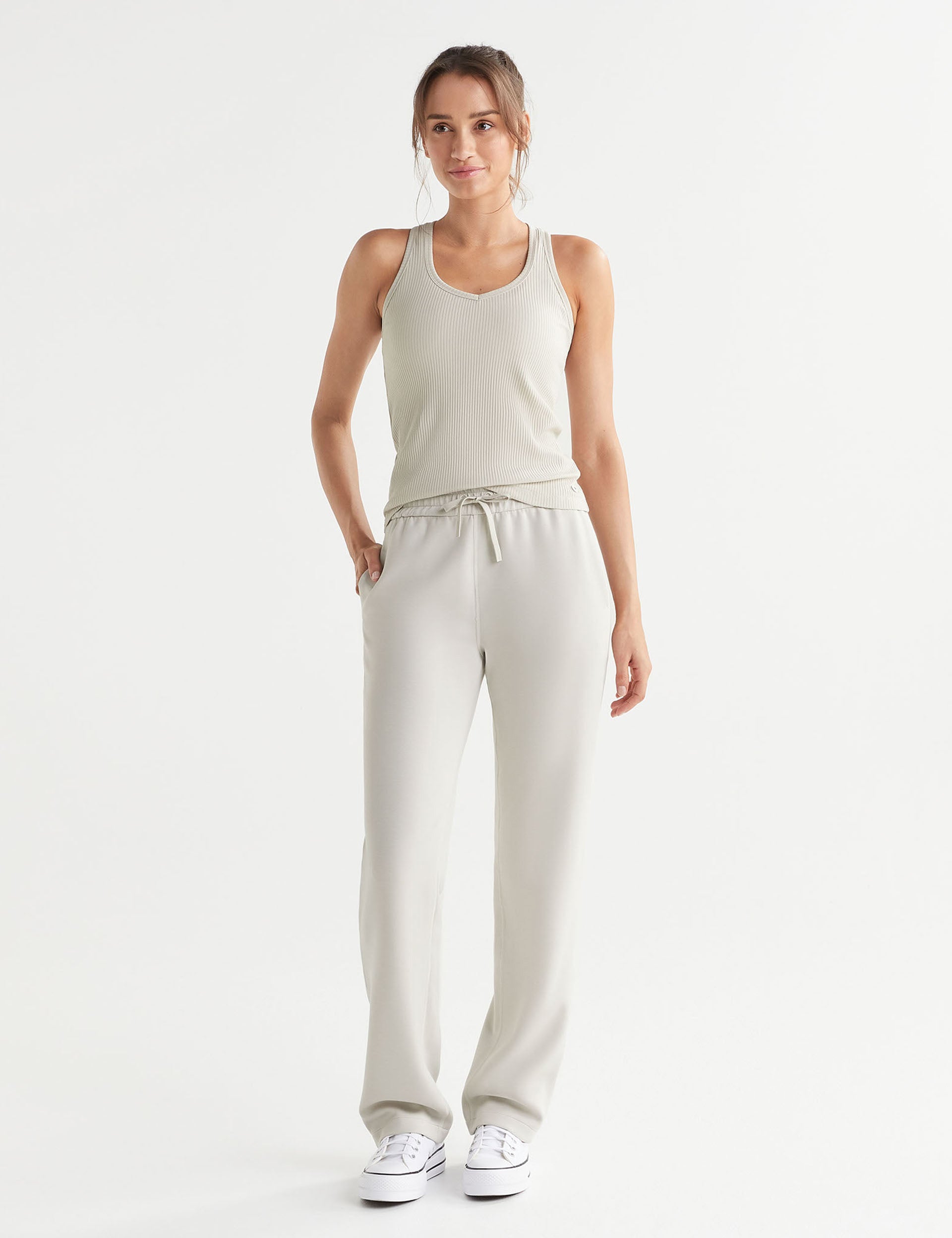 Aimie Relaxed Fit Jogger Pants for Women - Soft Comfortable Lounge Pants with Elastic Waistband - Perfect for Yoga, Running, Home Wear and Casual Outfits