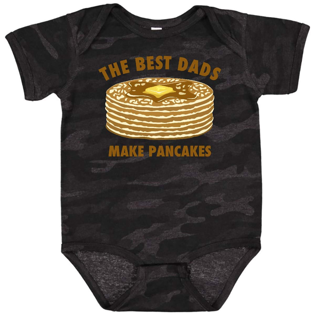 **Inktastic Best Dads Make Pancakes Baby Bodysuit - Cute & Comfortable Infant Onesie for Father's Day, Family Breakfast, and Playtime**