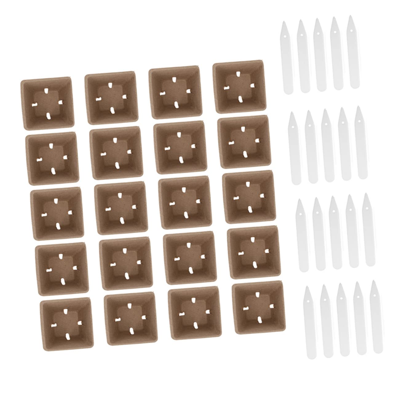 Biodegradable Peat Pots for Seedlings - 3 Pack Eco-Friendly Paper Pulp Plant Nursery Cups for Vegetables, Herbs & Flowers | Perfect for Indoor Gardening, Greenhouses & Sustainable Planting