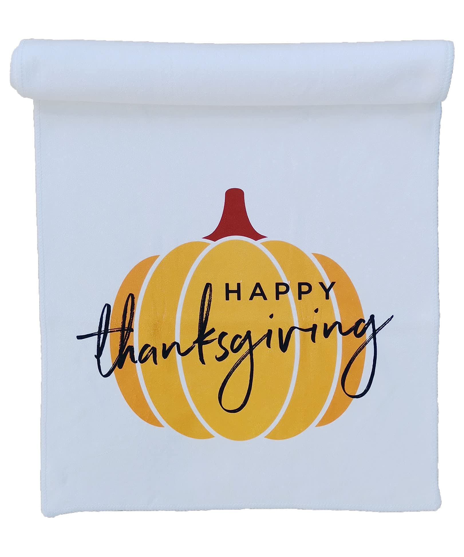 Premium Soft Pumpkin Hand Towels for Thanksgiving & Fall Decor - 13.6