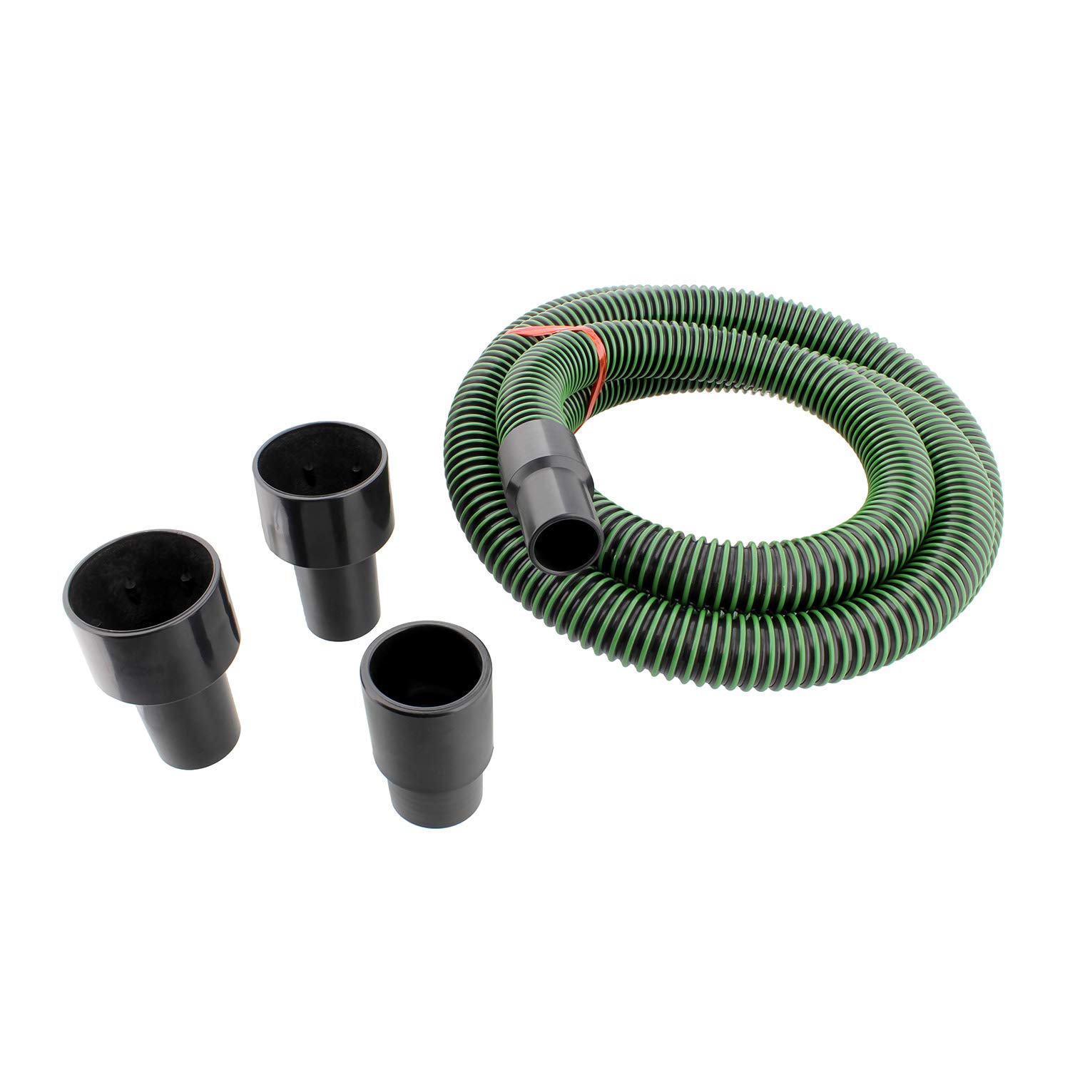 DCT Dust Collector Accessories Kit – 1.25in x 10ft Vacuum Hose with Dust Collection Fittings & Reducer for Woodworking, CNC Machines, and Workshop Cleanup