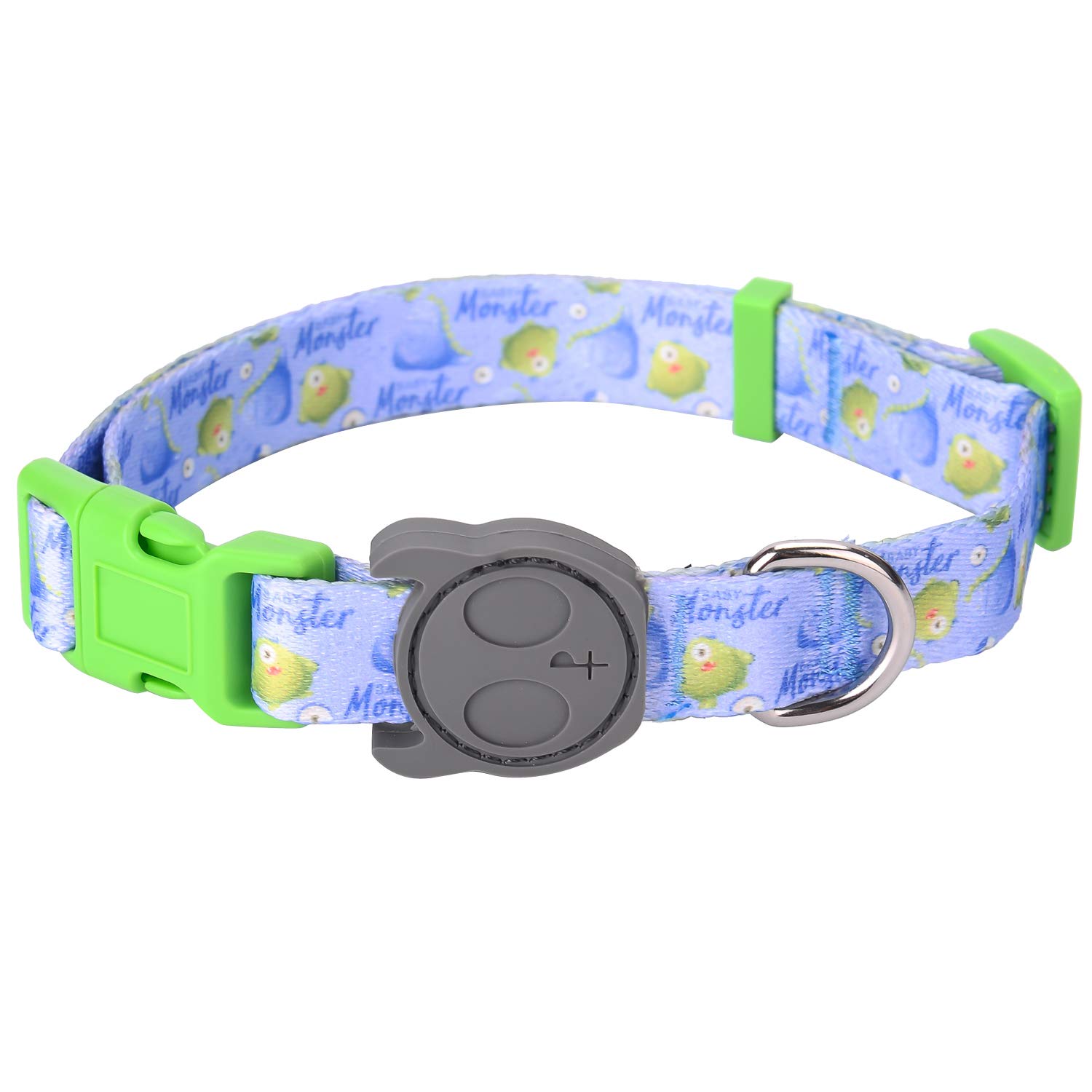 Best Adjustable Small Dog Collar - Durable Soft & Heavy Duty Pet Collar with Cute Monster Design for Puppies, Adults - Perfect for Indoor & Outdoor Use, Walking, Training, and Daily Adventures